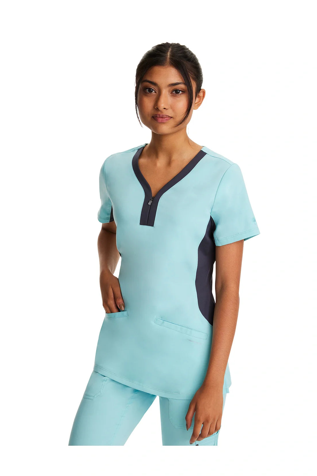 TOP MUJER HEALING HANDS PURPLE LABEL 2270 - AZUL CLARO
