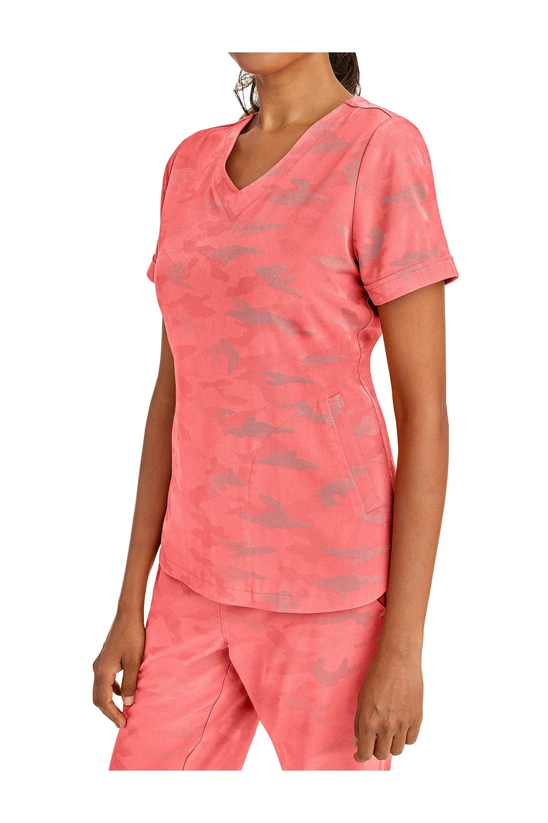 SET TOP + PANTALÓN MUJER HEALING HANDS PL JACQUARD 2353.9350 - ROSADO