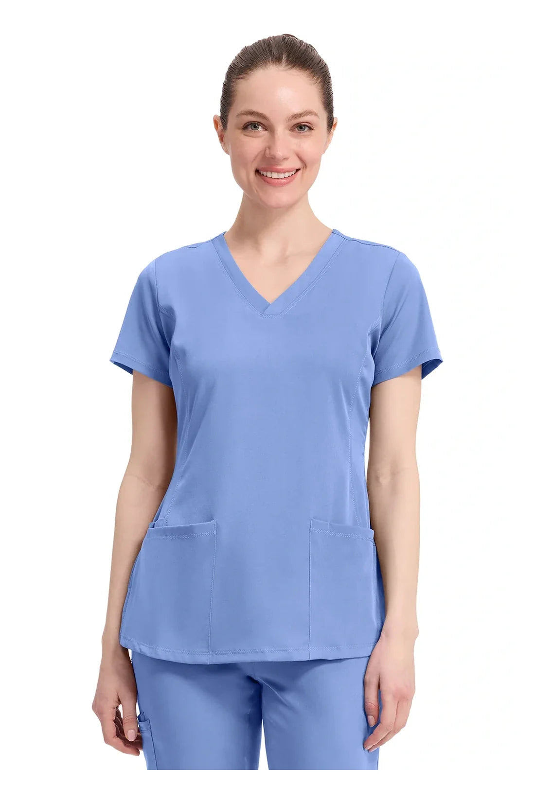 SET TOP + PANTALÓN MUJER HEALING HANDS HH WORKS 2500.9500 - AZUL CIELO