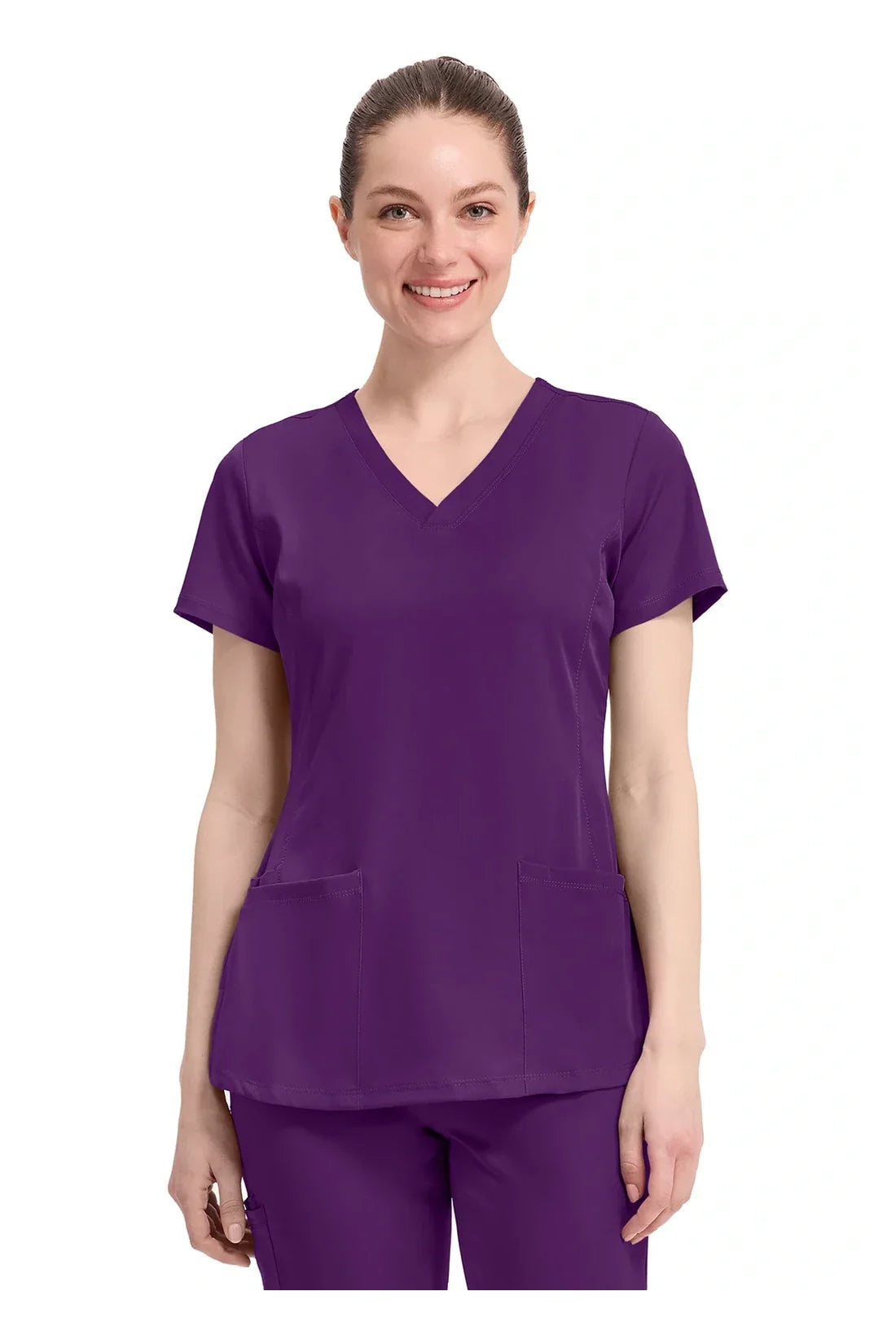 SET TOP + PANTALÓN MUJER HEALING HANDS HH WORKS 2500.9575 - BERENJENA