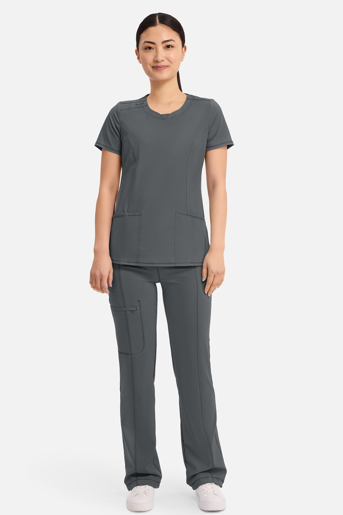 TOP MUJER CHEROKEE INFINITY 2624A - GRIS OSCURO