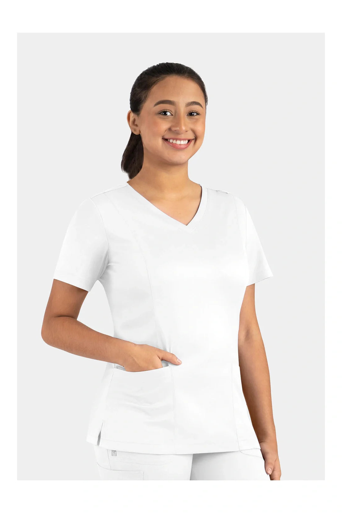 TOP MUJER MAEVN MATRIX 3501 - BLANCO