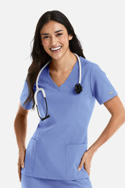 TOP MUJER MAEVN MOMENTUM 5001 - AZUL CIELO