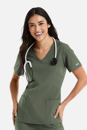 TOP MUJER MAEVN MOMENTUM 5001 - OLIVA