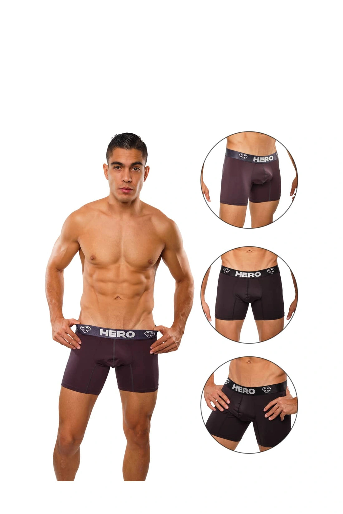 BOXER GRIS NEGRO NEGRO PAQX3 TALLA XL HE