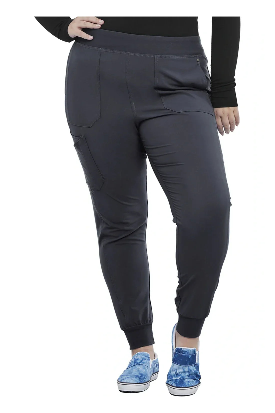 SET TOP + PANTALÓN MUJER CHEROKEE IFLEX CK711.CK011 - GRIS OSCURO