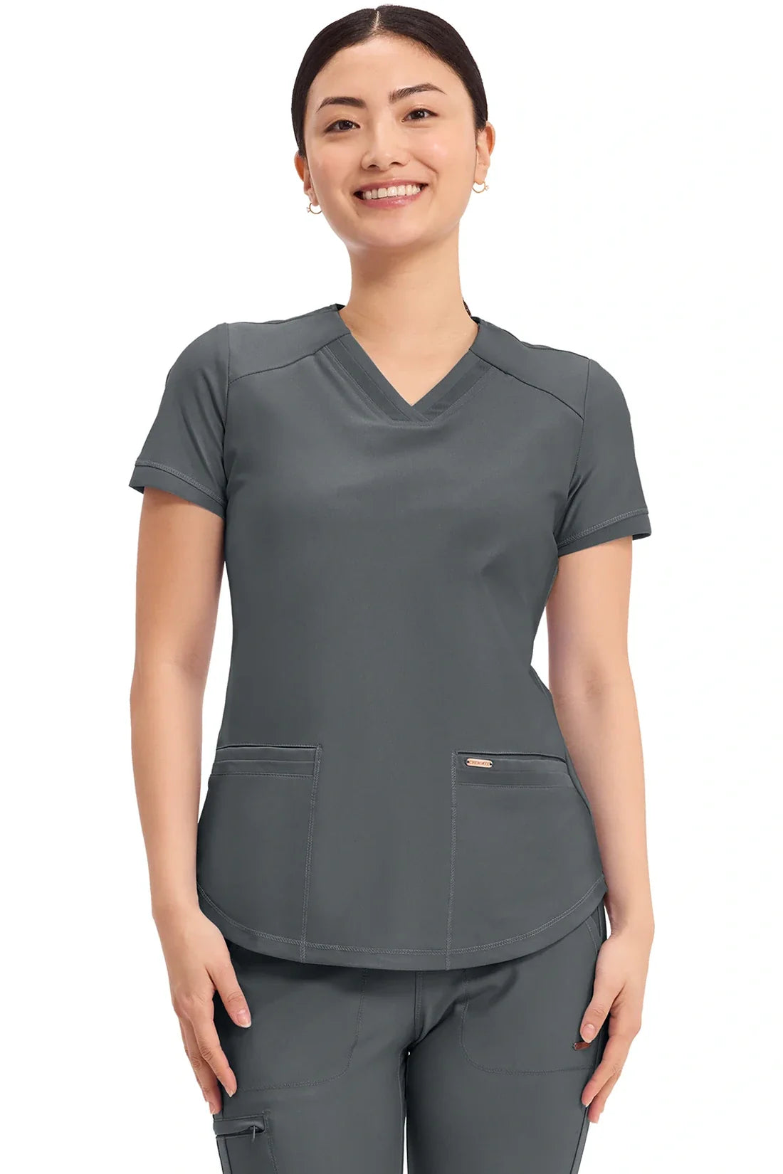 SET TOP + PANTALÓN MUJER CHEROKEE FORM BY CHEROKEE CK840.CK092 - GRIS OSCURO