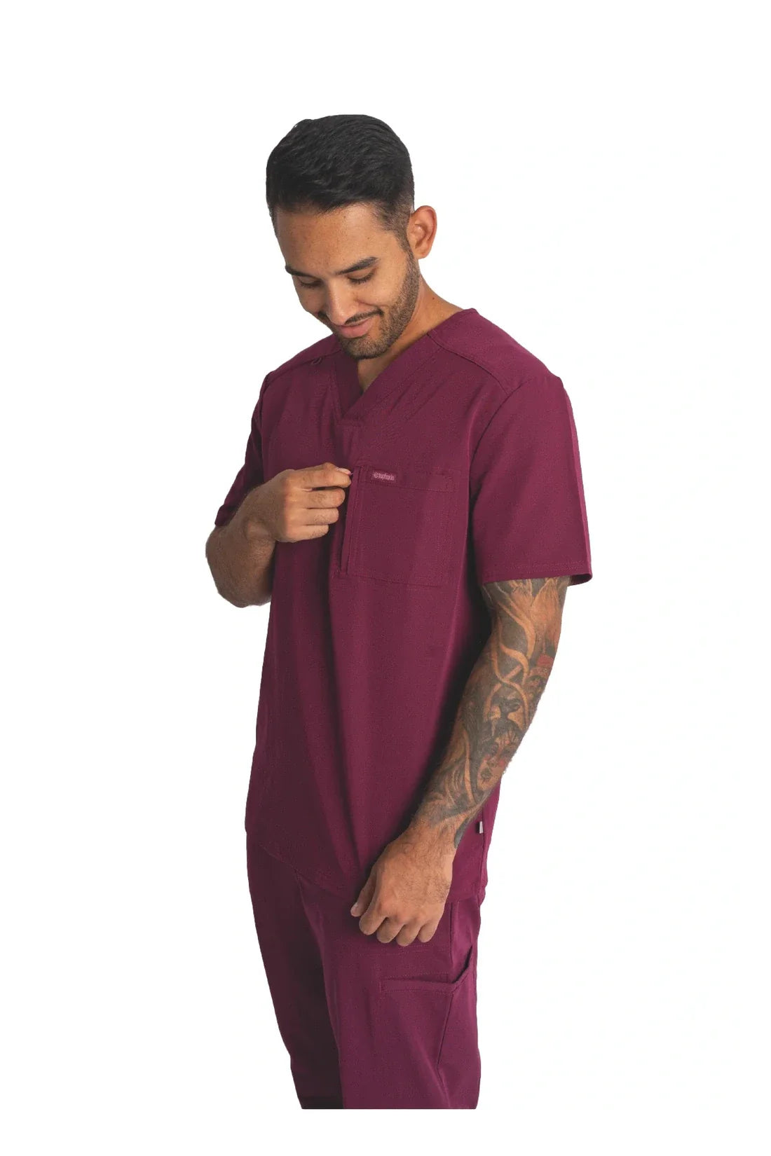 SET TOP + PANTALÓN HOMBRE CHEROKEE EUPHORIA CK887A.CK205A - VINOTINTO