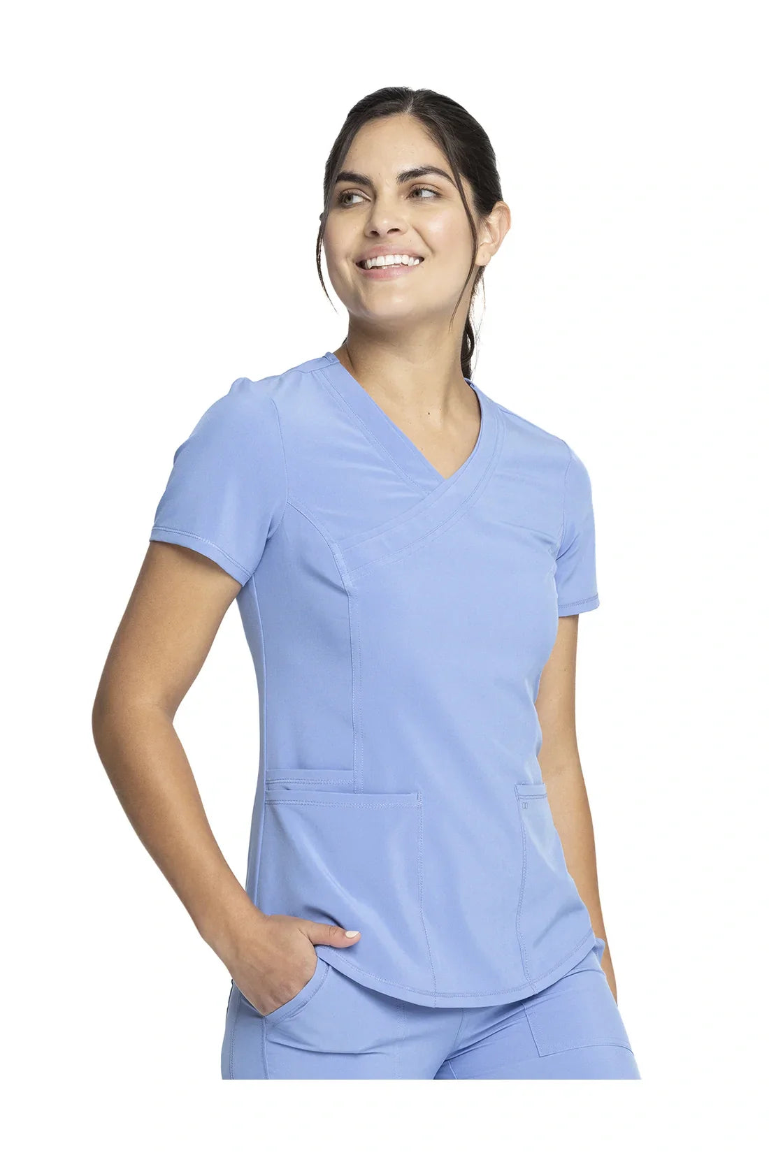 SET TOP + PANTALÓN MUJER CHEROKEE ALLURA CKA688.CKA190 - AZUL CIELO
