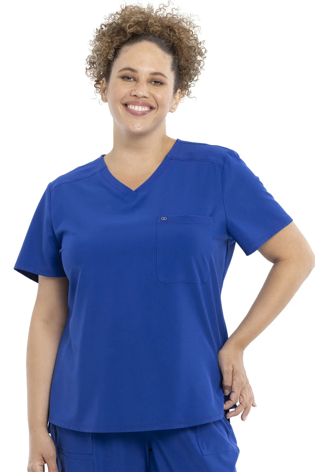 SET TOP + PANTALÓN MUJER CHEROKEE ALLURA CKA690.CKA190 - AZUL GALAXIA