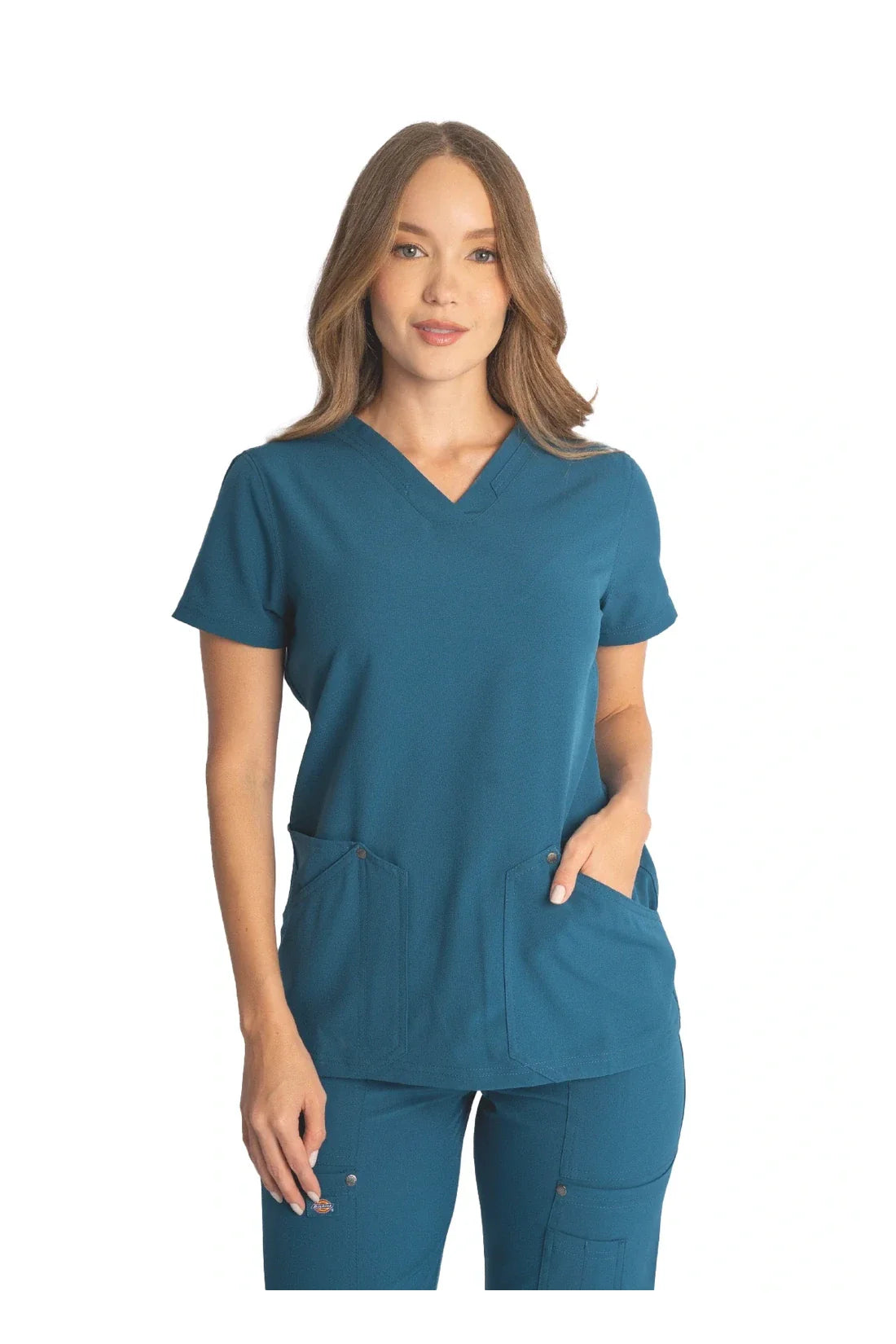 SET TOP + PANTALÓN MUJER DICKIES EDS NXT DK678.DK221 - AZUL CARIBE