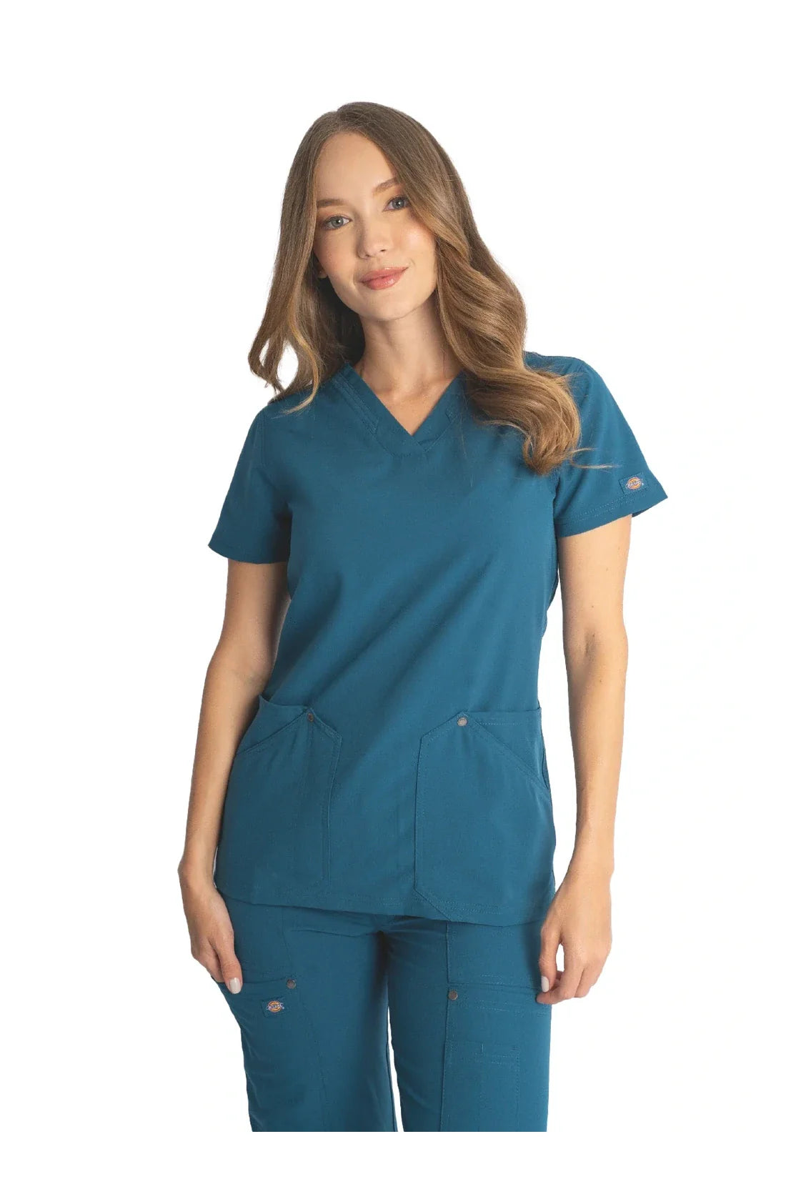 SET TOP + PANTALÓN MUJER DICKIES EDS NXT DK678.DK221 - AZUL CARIBE