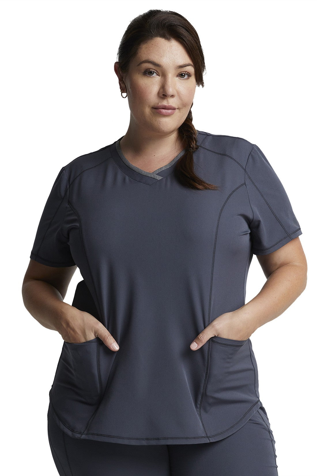 SET TOP + PANTALÓN MUJER DICKIES DYNAMIX DK727.DK227 - GRIS OSCURO