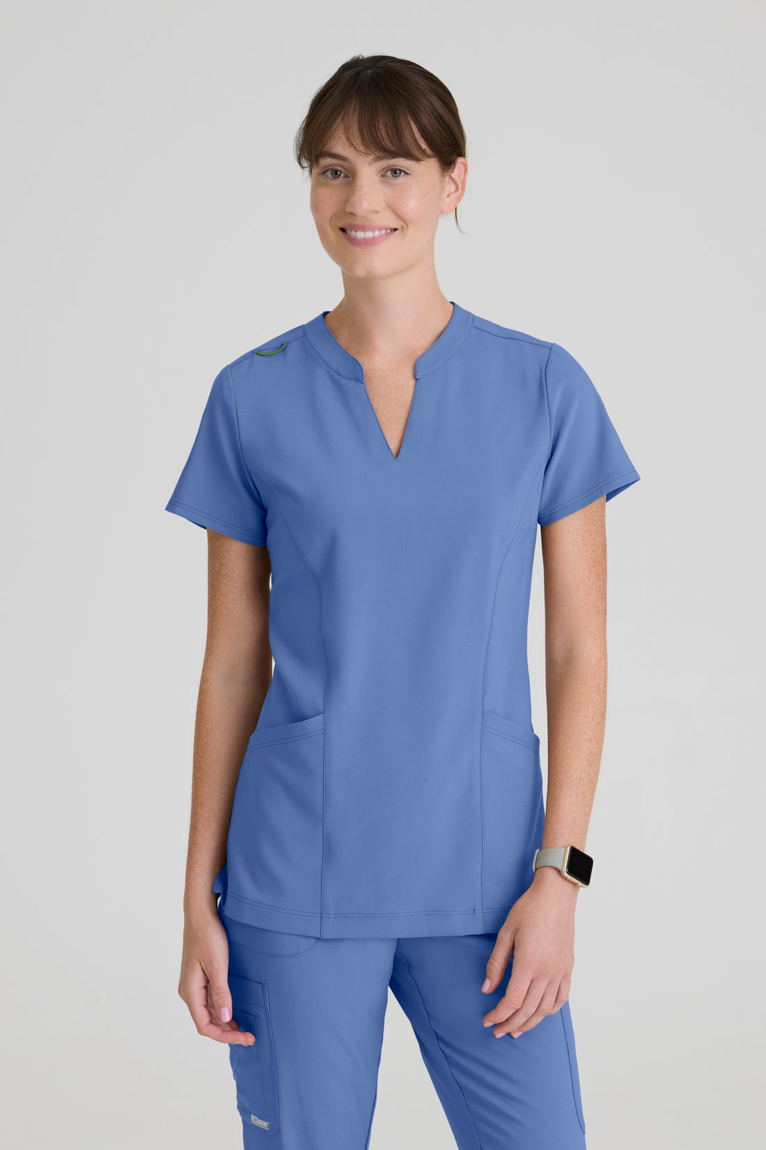 TOP MUJER GREYS ANATOMY EVOLVE GSST298 - AZUL CIELO