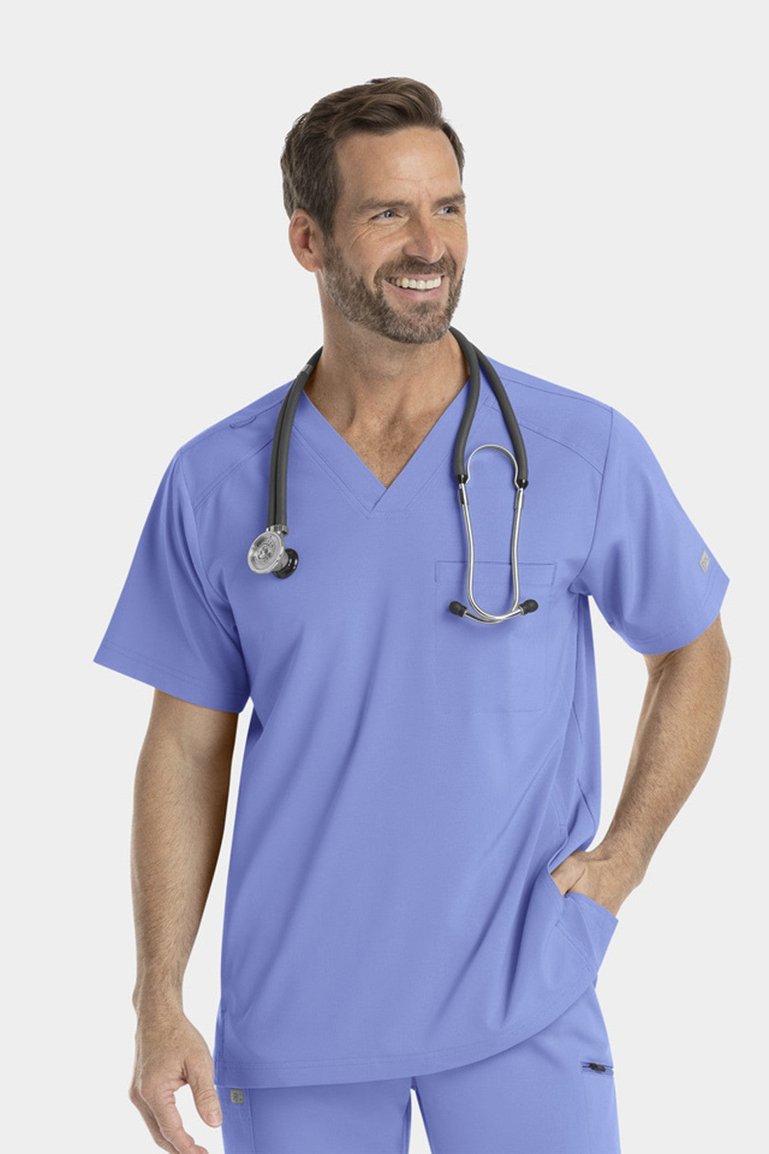 TOP HOMBRE IRG SCRUBS EPIC BY IRG 4851 - AZUL CIELO