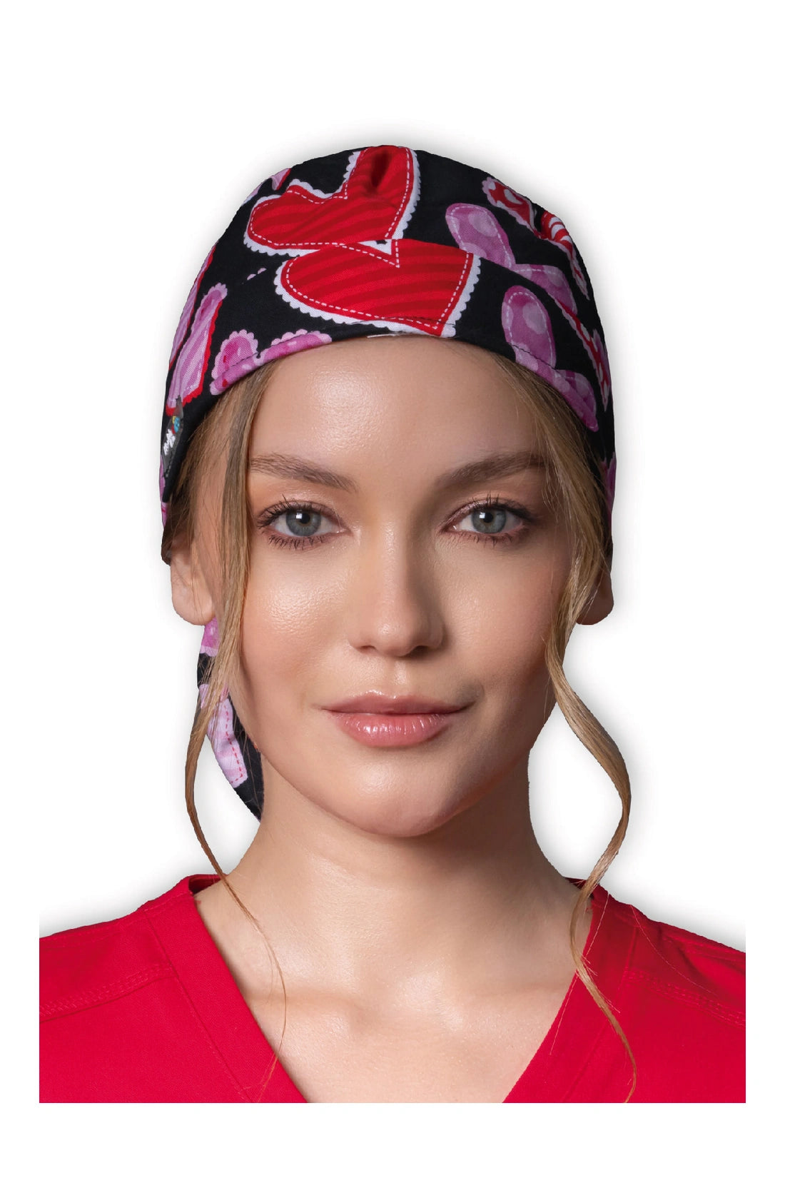 GORRO QUIRURGICO MUJER CORAZONES
