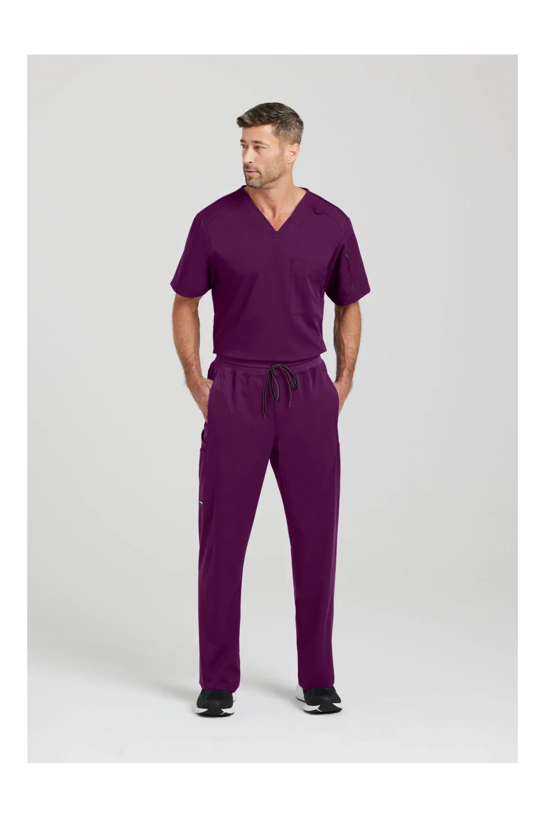 TOP HOMBRE GREYS ANATOMY SPANDEX STRETCH GRST079 - VINOTINTO