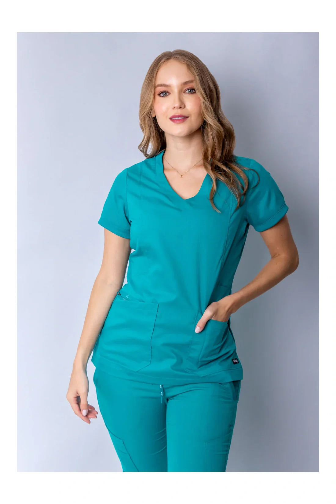 SET TOP + PANTALÓN MUJER GREYS ANATOMY CLASSIC GRT049.GRP534 - VERDE AZULADO