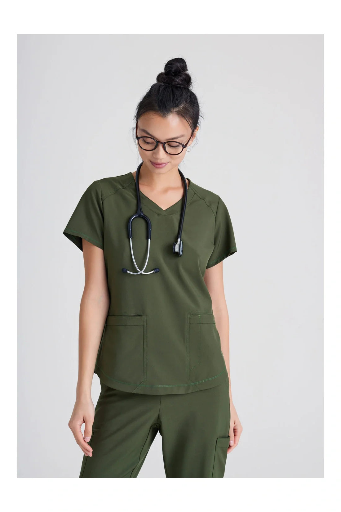 TOP MUJER GREYS ANATOMY EVOLVE GSST180 - OLIVA