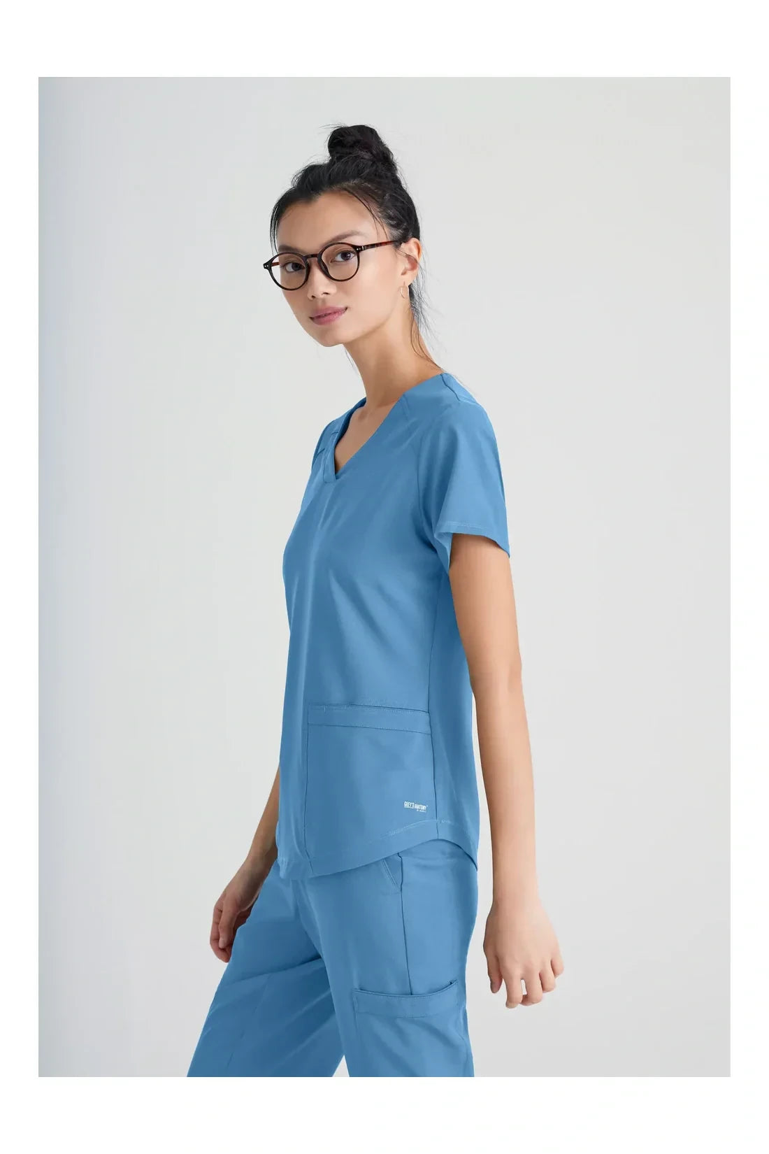 TOP MUJER GREYS ANATOMY EVOLVE GSST180 - AZUL CIELO