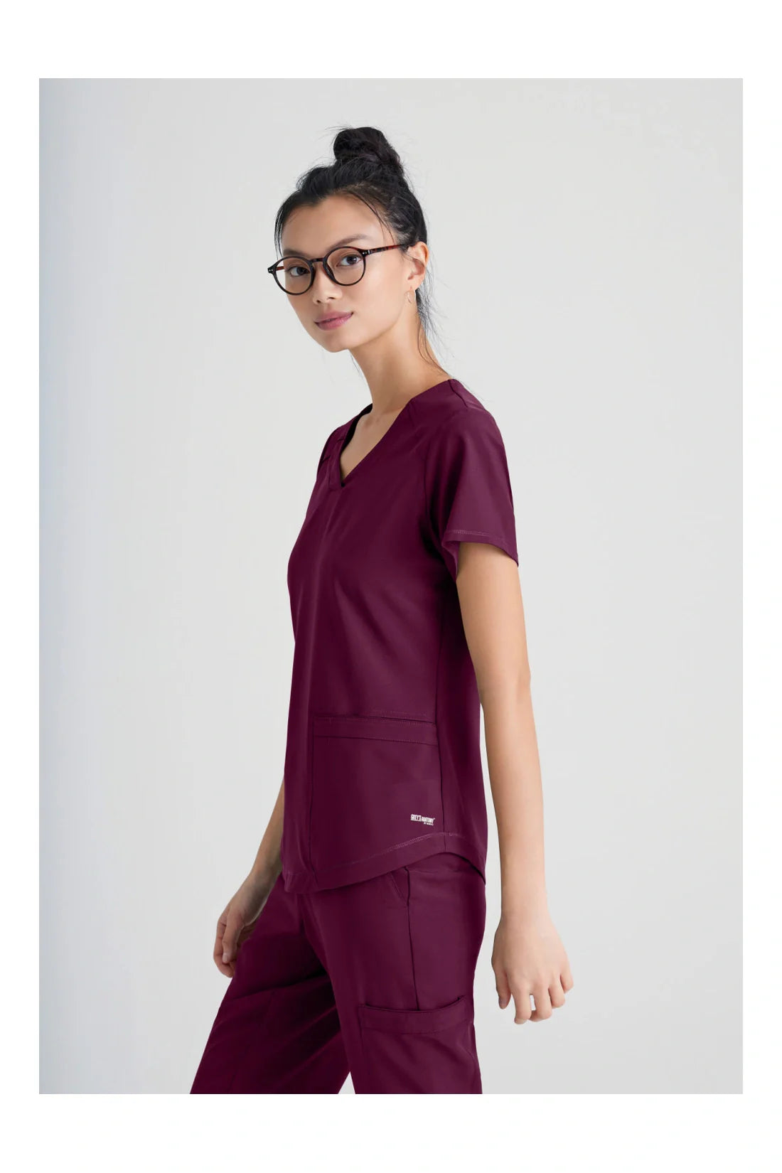 TOP MUJER GREYS ANATOMY EVOLVE GSST180 - VINOTINTO