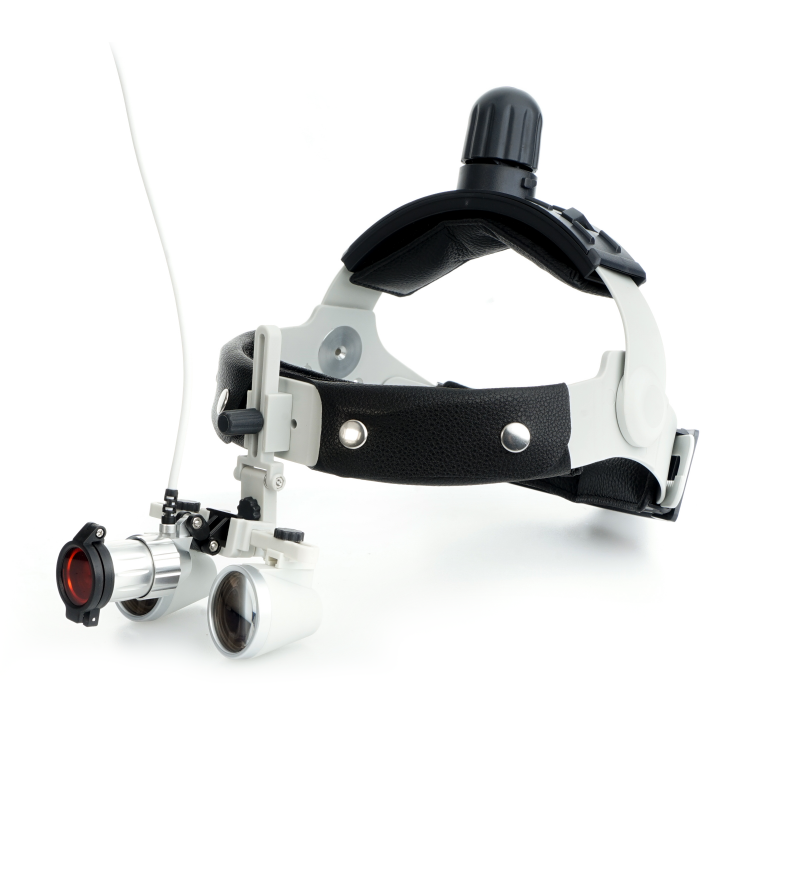 Kit Fotóforo HL8300 con Cable + Casco + Lupas Binoculares SLH 3.0x / 340mm - 50R.HL8300