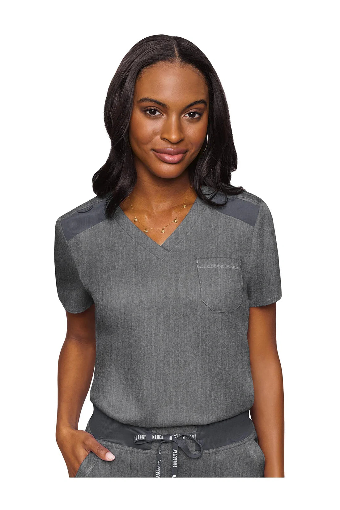 TOP MUJER MED COUTURE MC Touch MC7448 - GRIS OSCURO