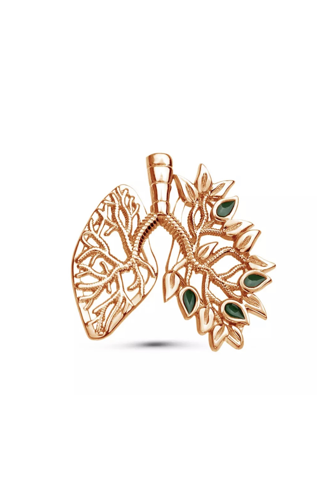 PIN PULMONES DORADOS