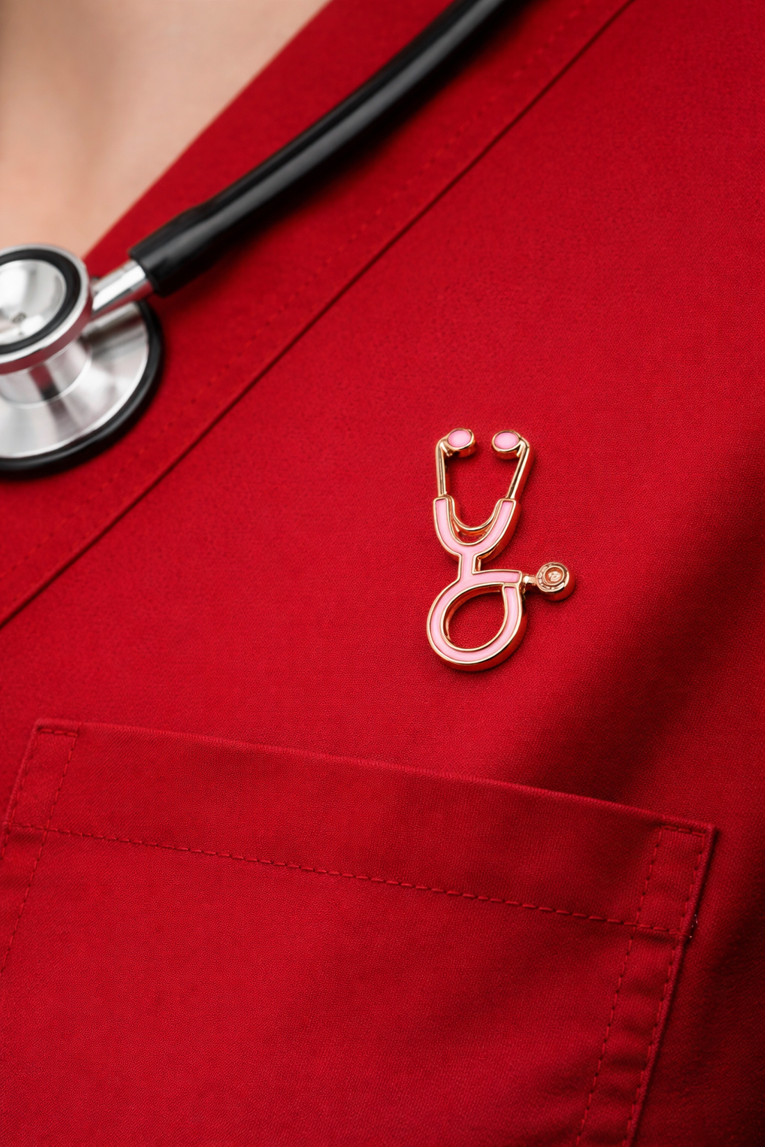 PIN FONENDOSCOPIO ROSADO