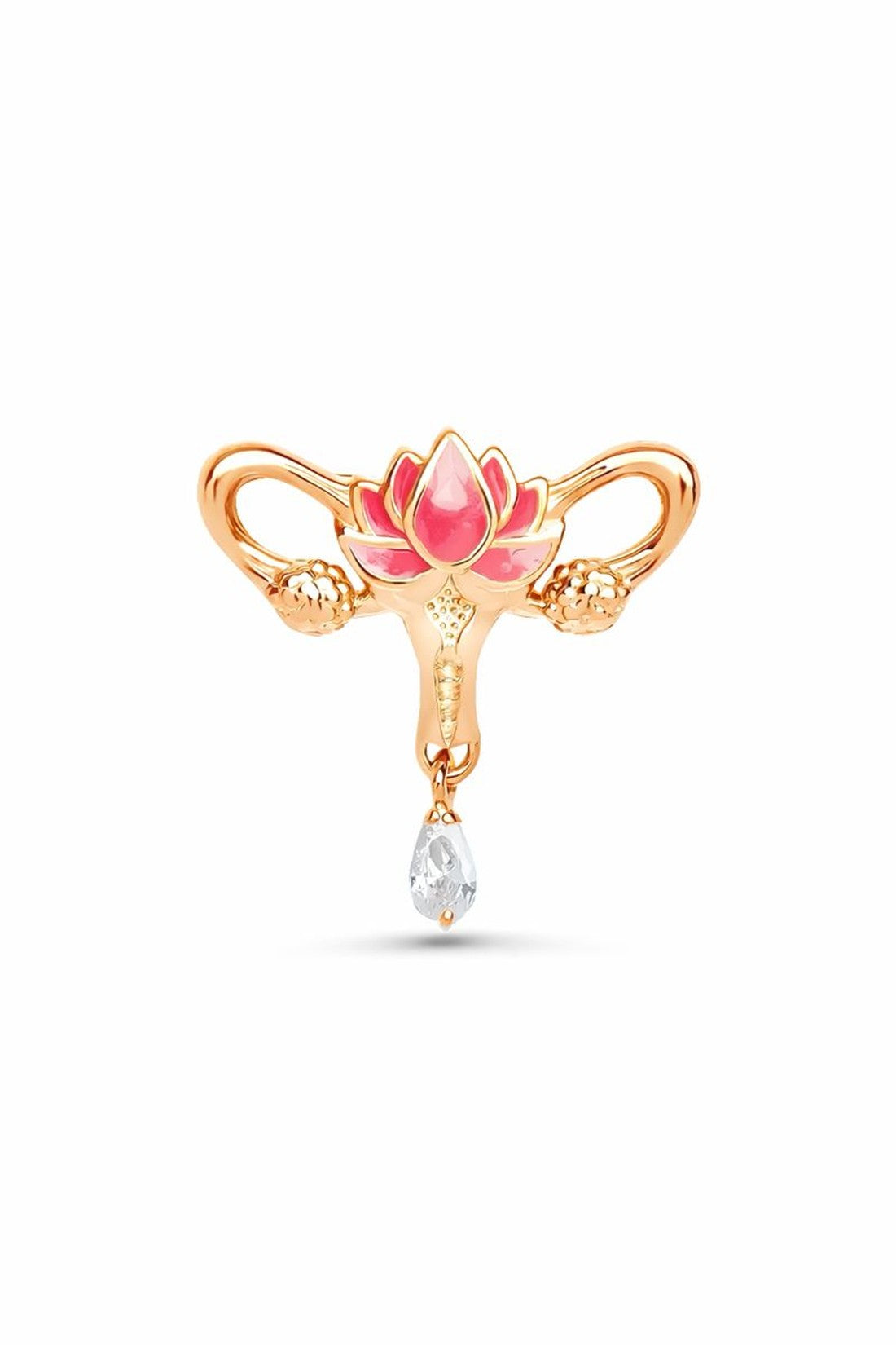 PIN UTERO CON FLOR DE LOTO