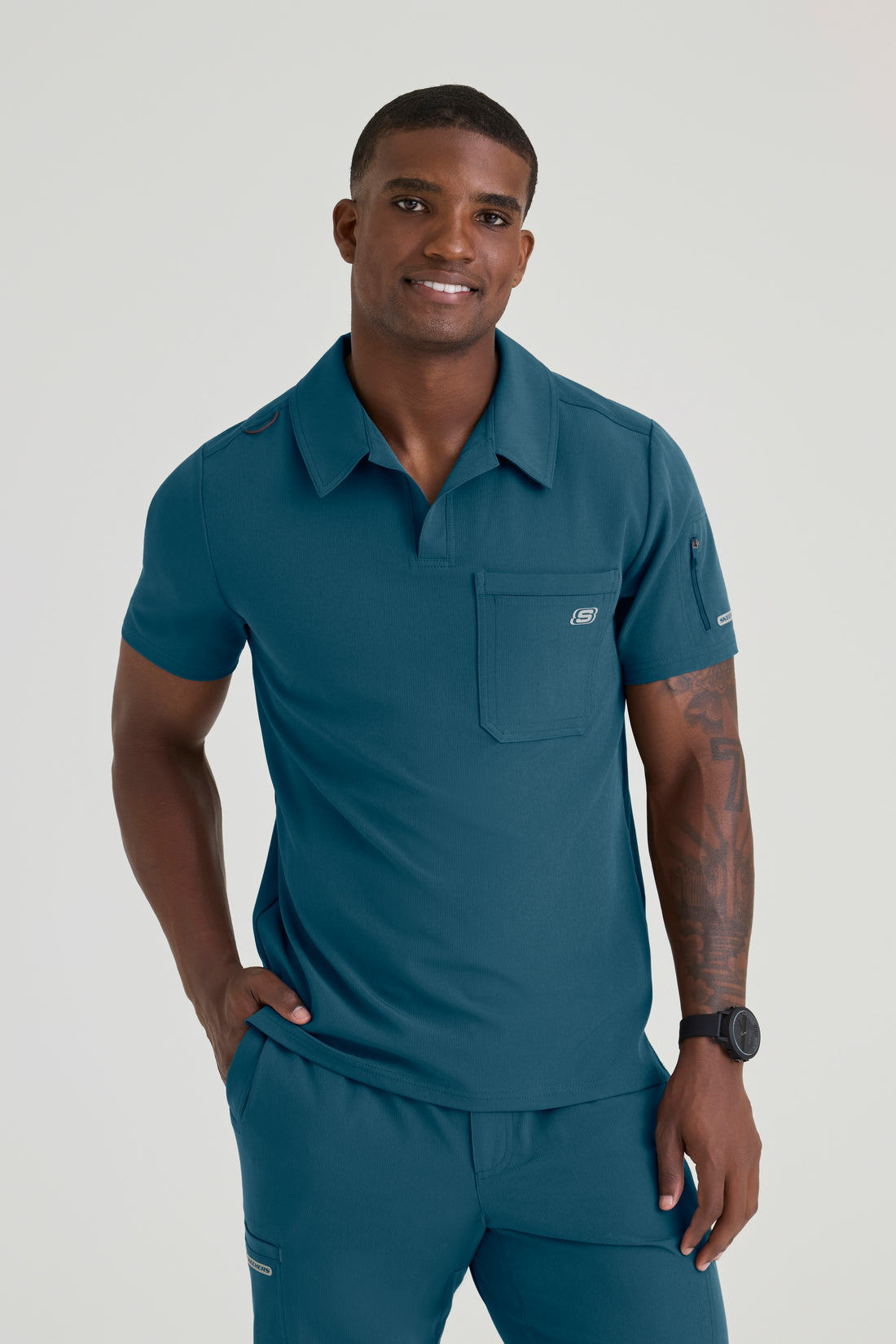 TOP HOMBRE SKECHERS SKT305 - AZUL CARIBE