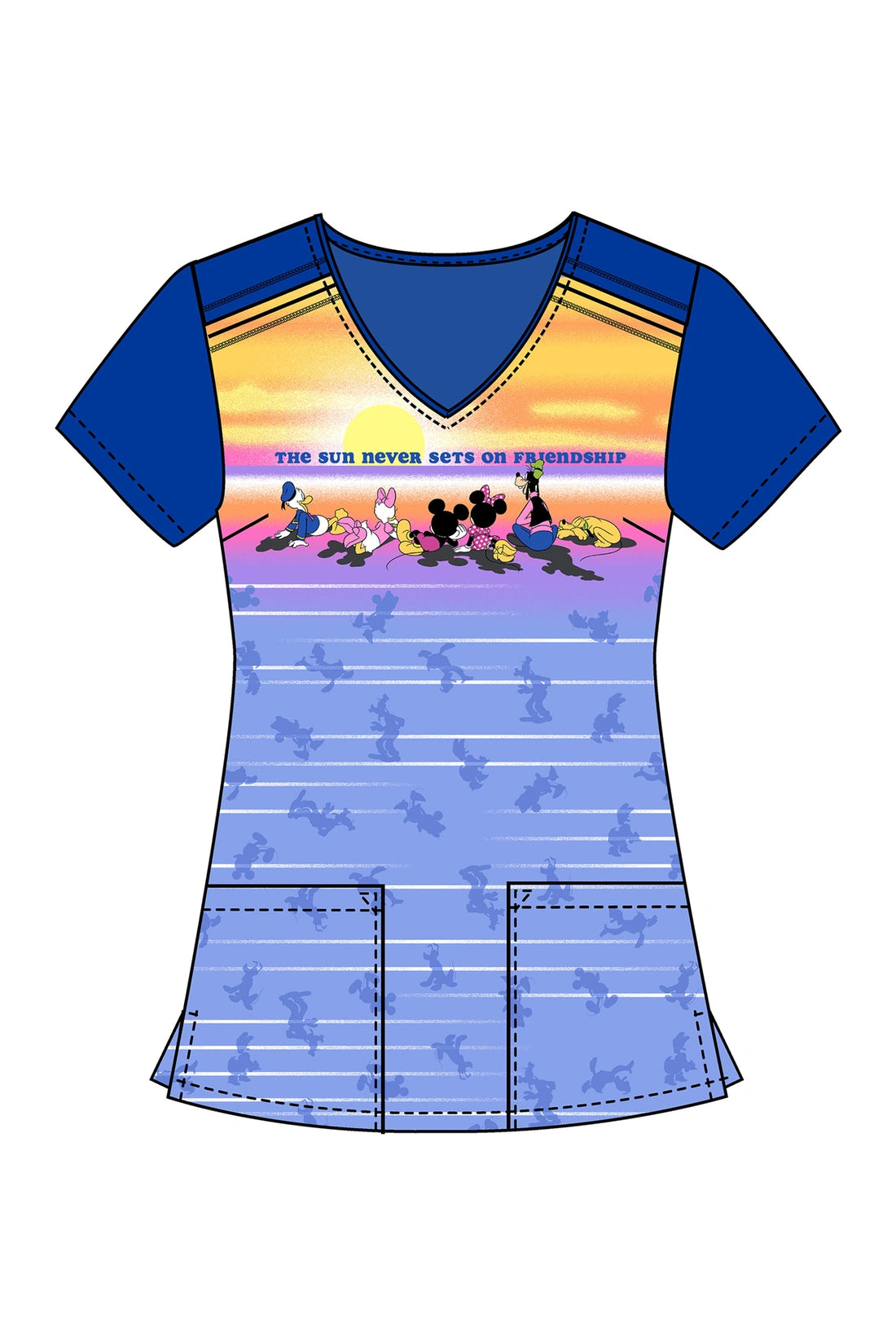 TOP MUJER TOONIFORMS DISNEY TF645