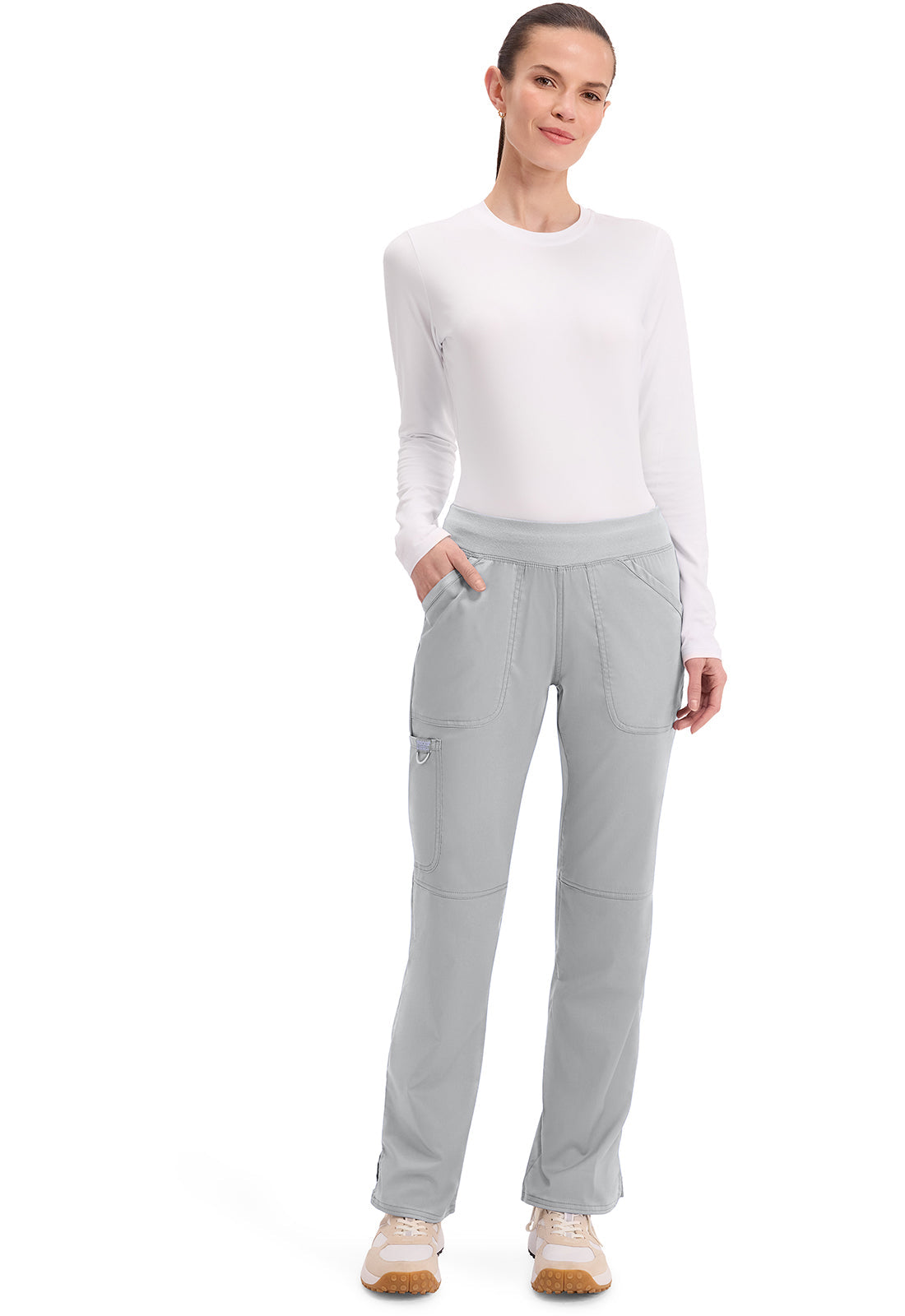 PANTALON MUJER CHEROKEE WW REVOLUTION WW110 - GRIS CLARO