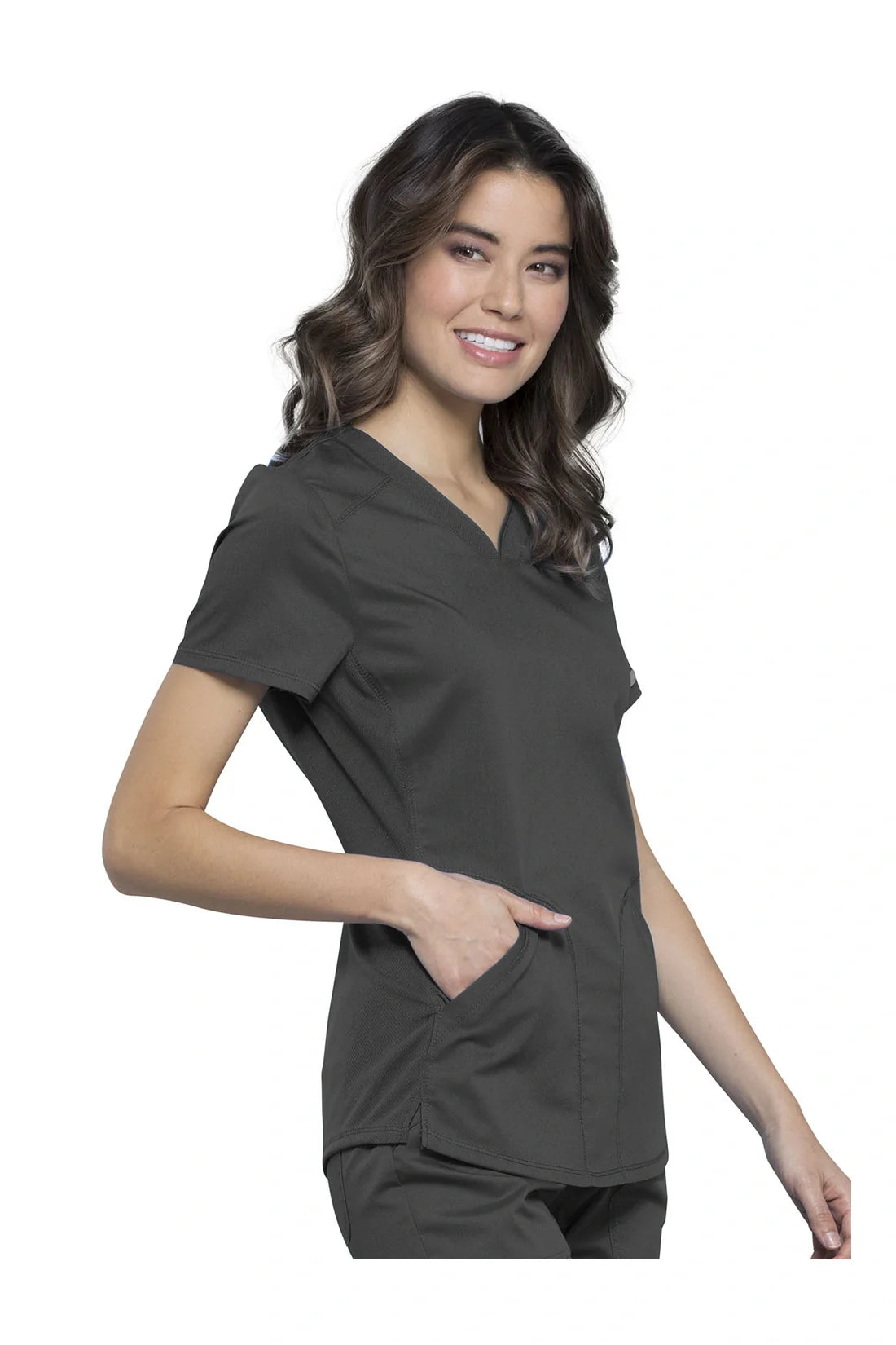 TOP MUJER CHEROKEE WW REVOLUTION WW601 - GRIS OSCURO