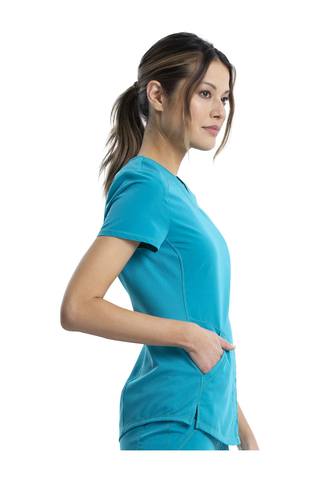 TOP MUJER CHEROKEE WW REVOLUTION WW601 - VERDE AZULADO