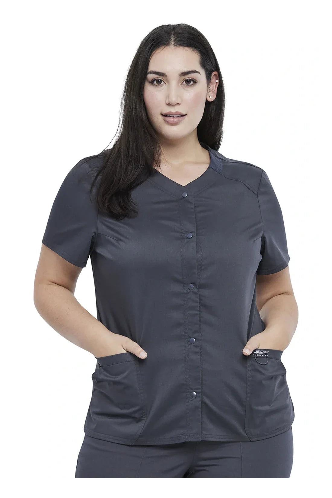 TOP MUJER CHEROKEE WW REVOLUTION WW622 - GRIS OSCURO