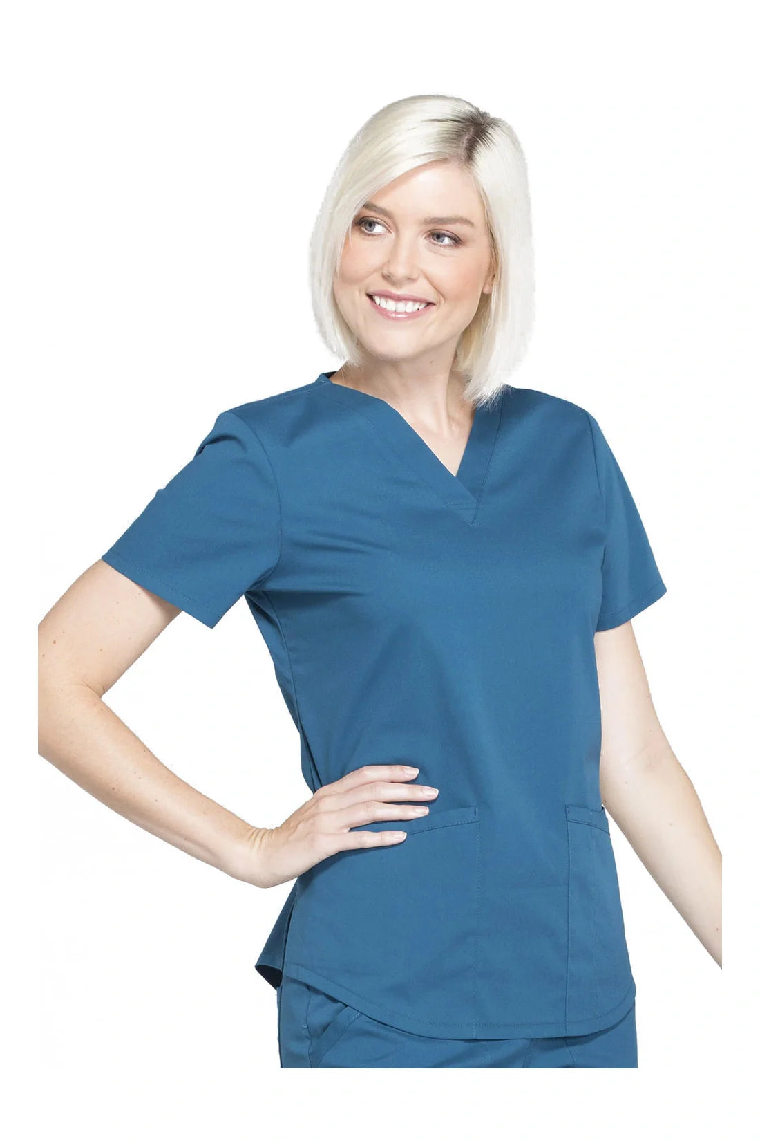 TOP MUJER CHEROKEE WW PROFESSIONALS WW665 - AZUL CARIBE