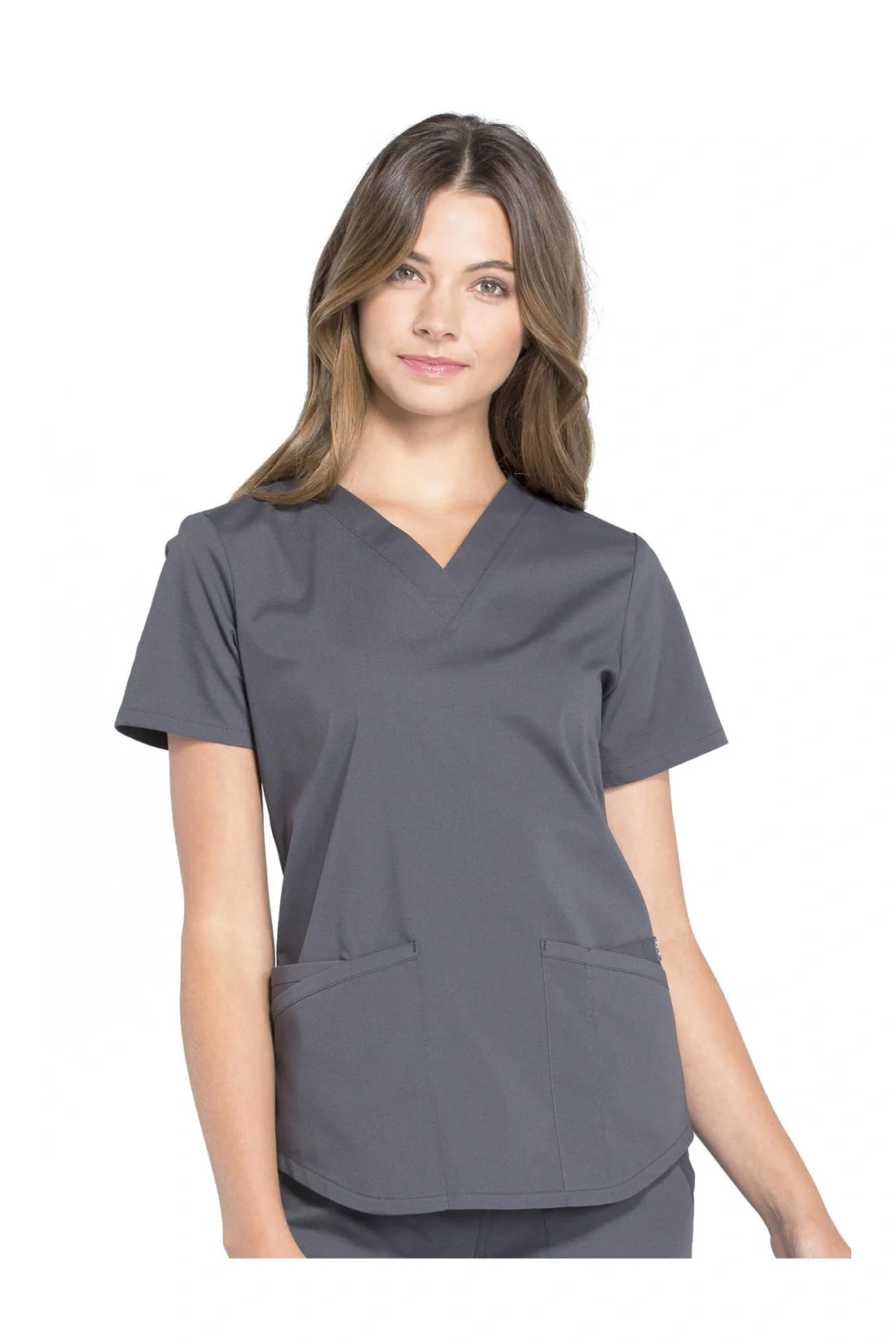 TOP MUJER CHEROKEE WW PROFESSIONALS WW665 - GRIS OSCURO