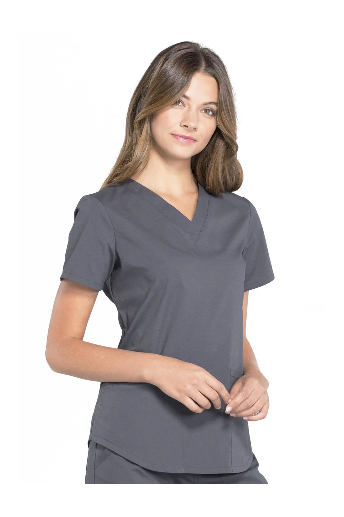 TOP MUJER CHEROKEE WW PROFESSIONALS WW665 - GRIS OSCURO