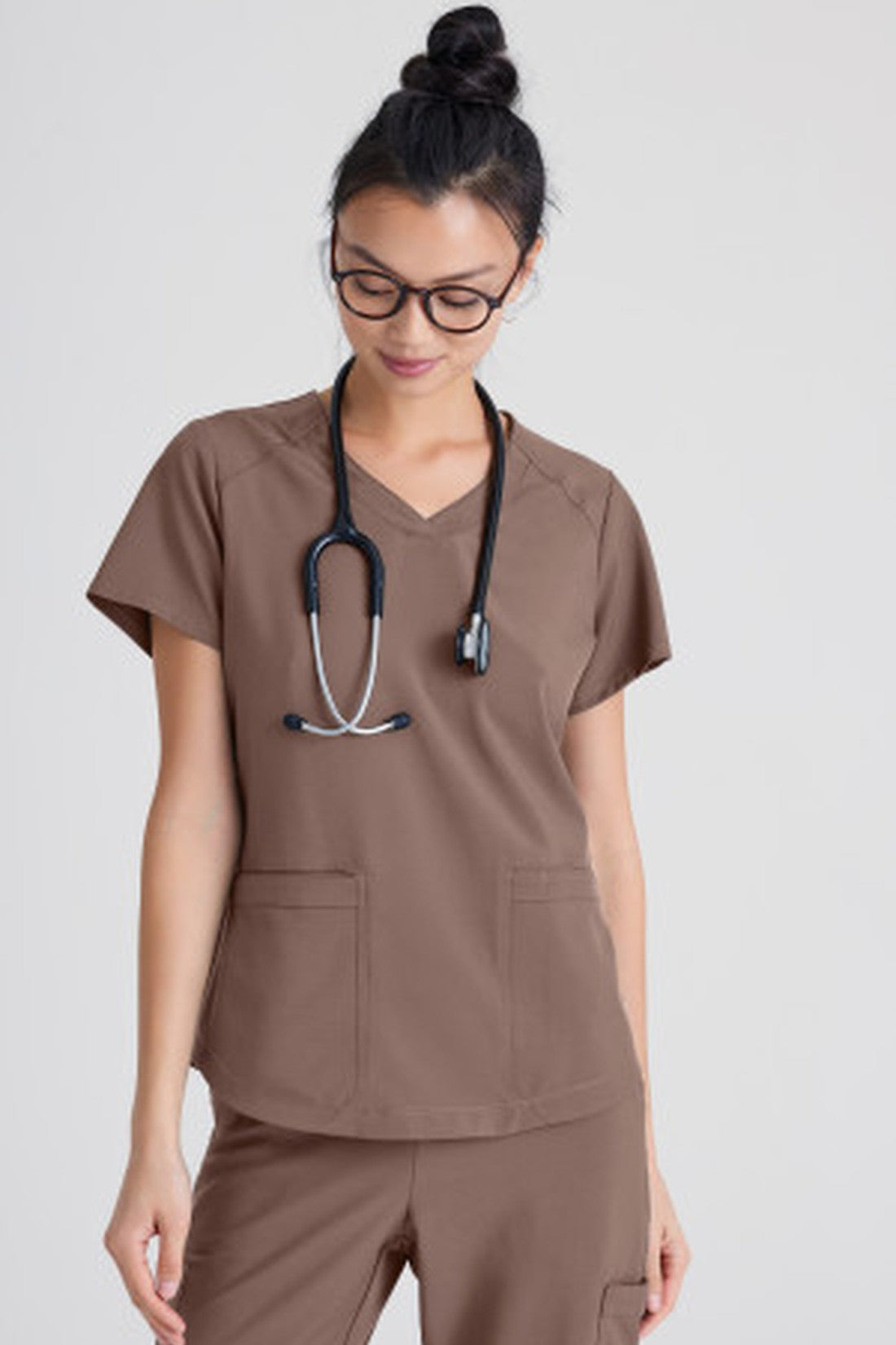 TOP MUJER GREYS ANATOMY EVOLVE GSST180 - CAFÉ