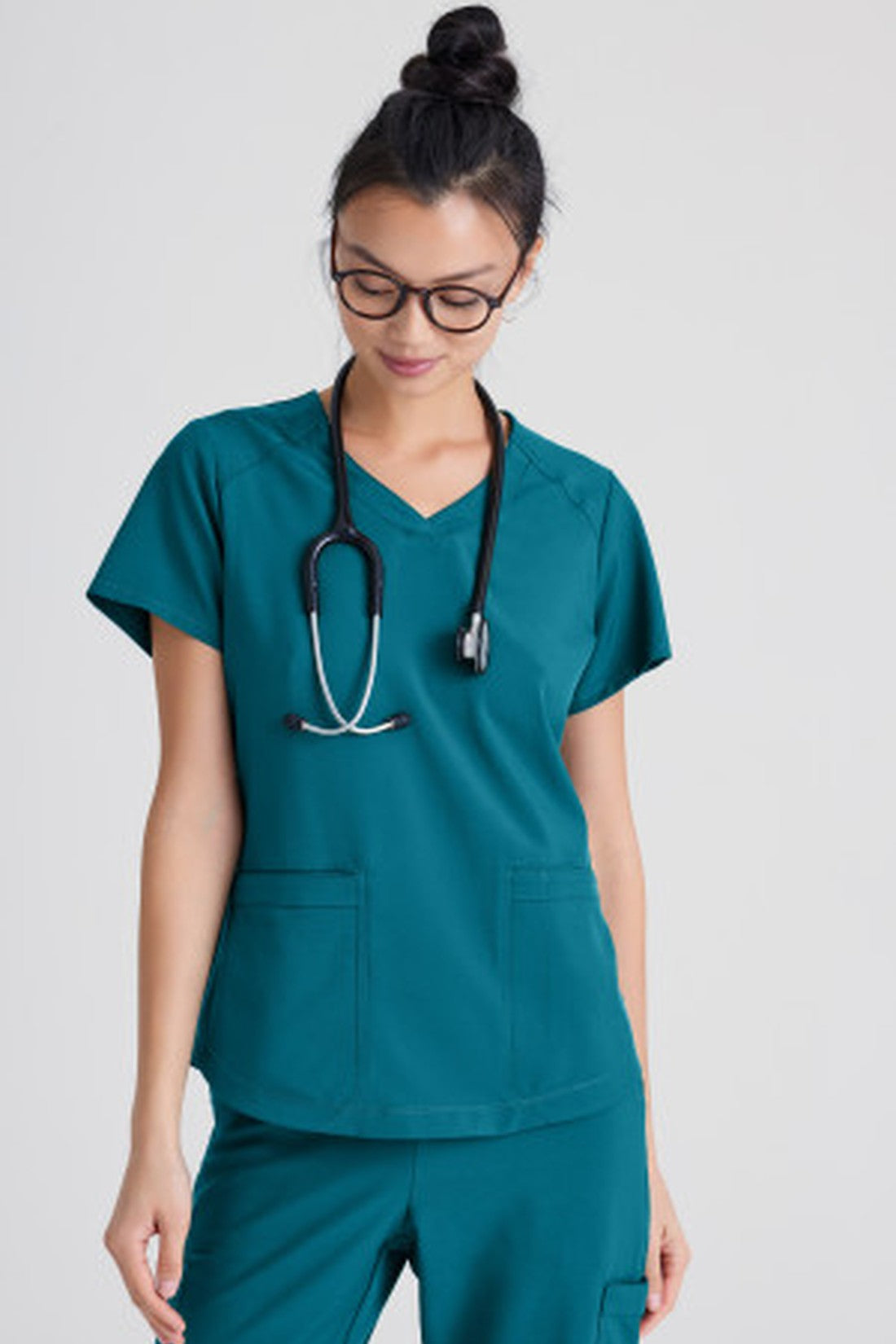 TOP MUJER GREYS ANATOMY EVOLVE GSST180 - AZUL CARIBE