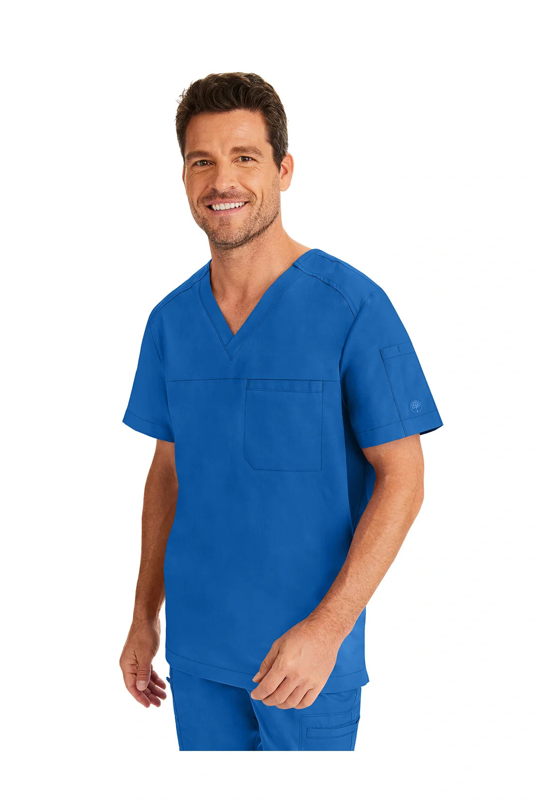 SET TOP + PANTALÓN HOMBRE HEALING HANDS PURPLE LABEL 2330.9301 - AZUL REAL