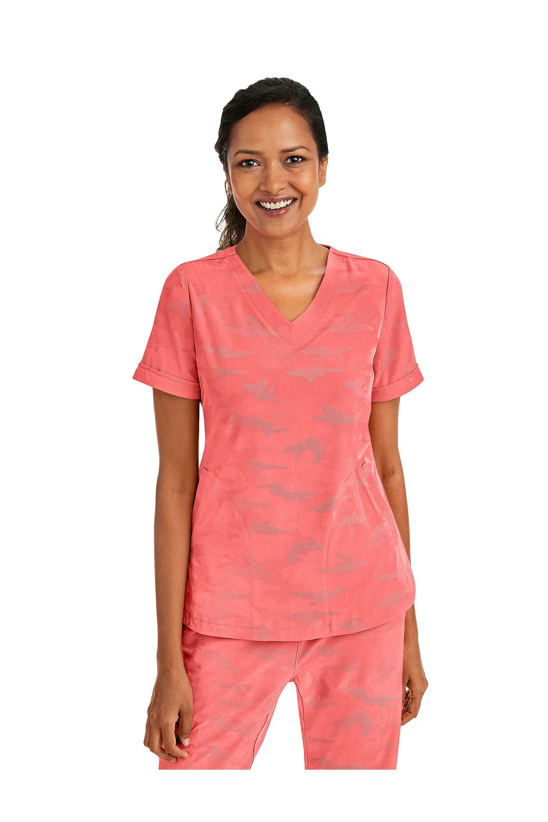 SET TOP + PANTALÓN MUJER HEALING HANDS PL JACQUARD 2353.9350 - ROSADO