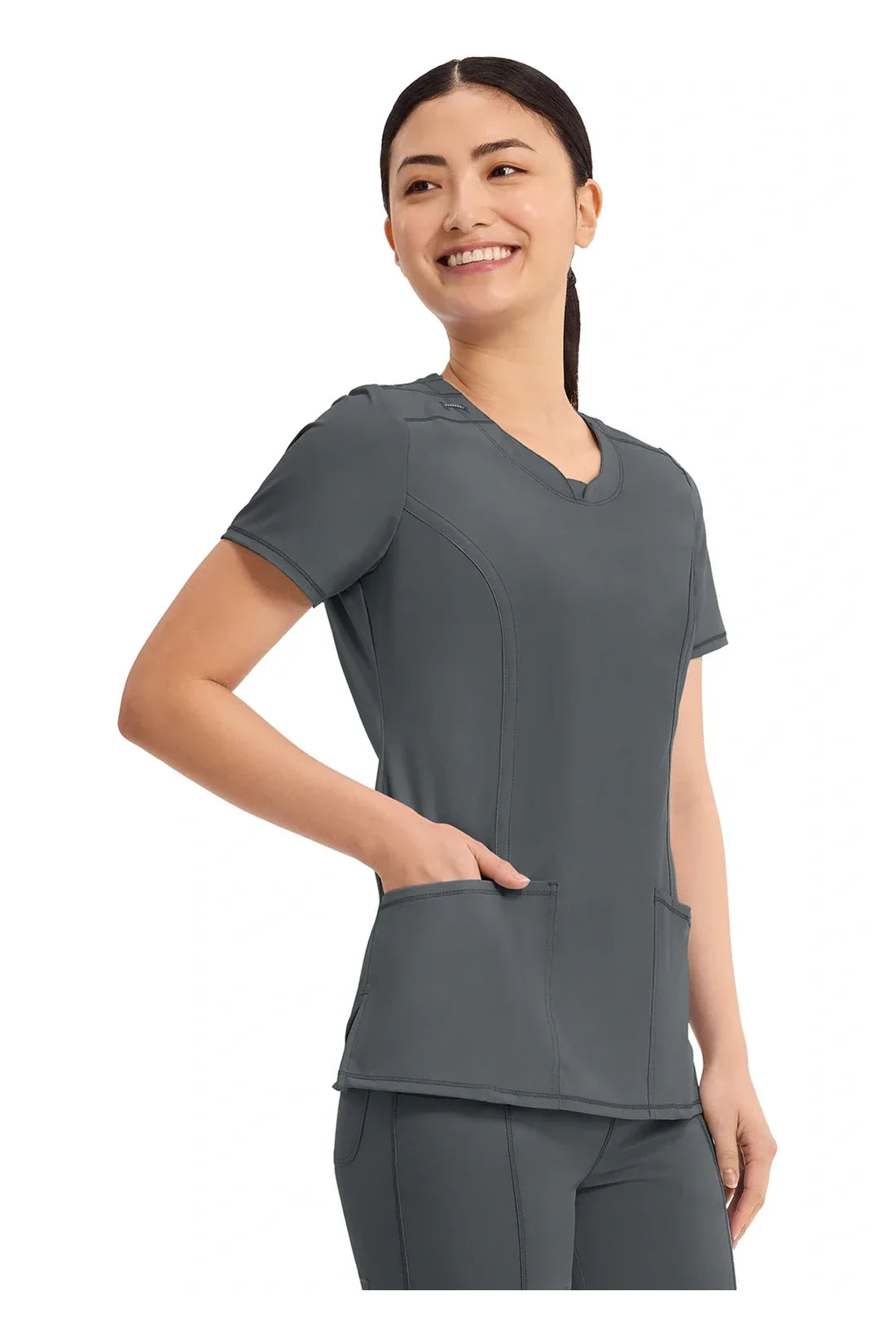 SET TOP + PANTALÓN MUJER CHEROKEE INFINITY 2624A.CK110A - GRIS OSCURO