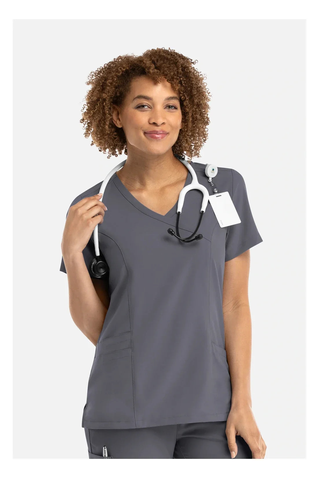 TOP MUJER MAEVN MOMENTUM 5002 - GRIS OSCURO