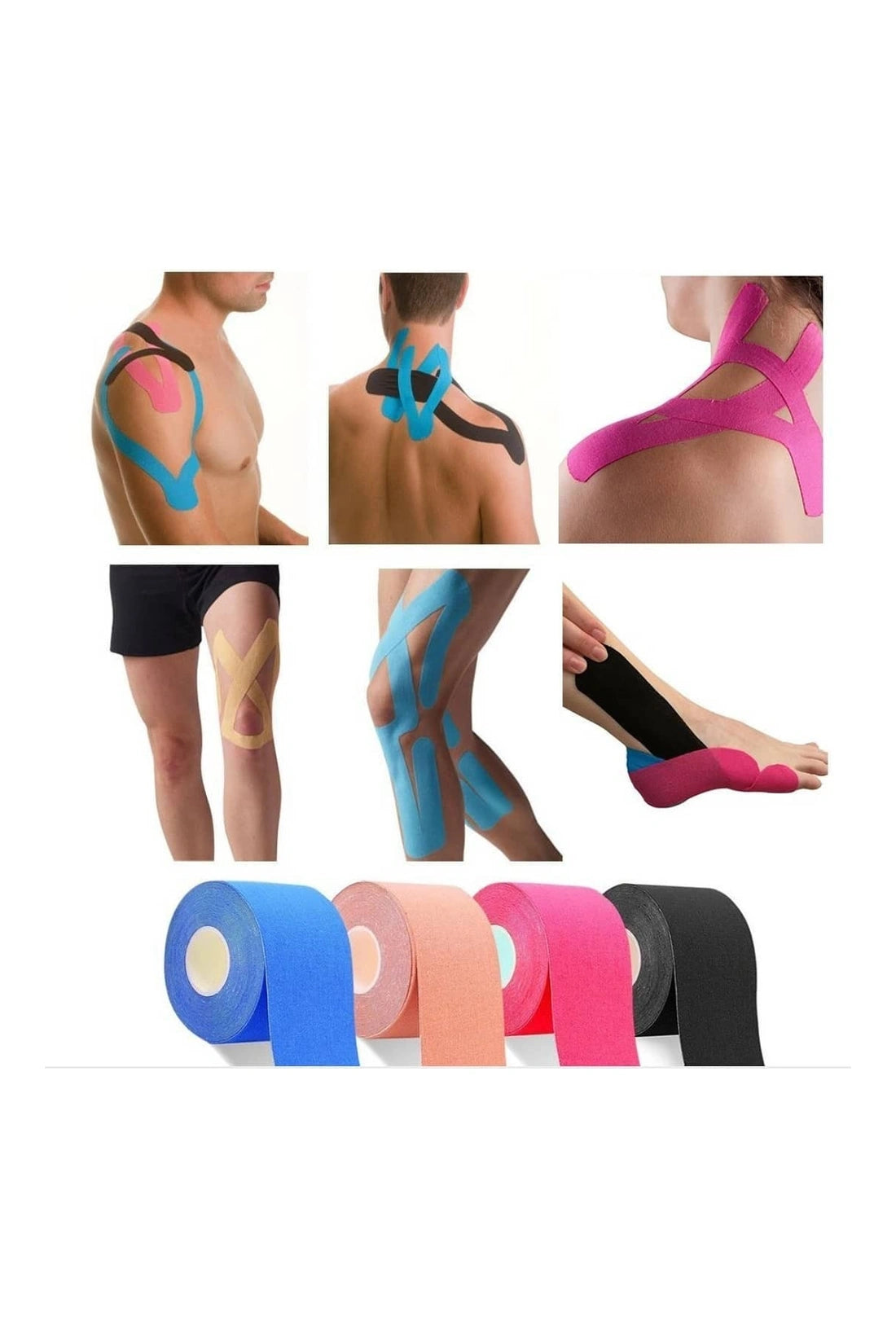 CINTA KINESIOLOGICA CLASICA AZUL CLARO