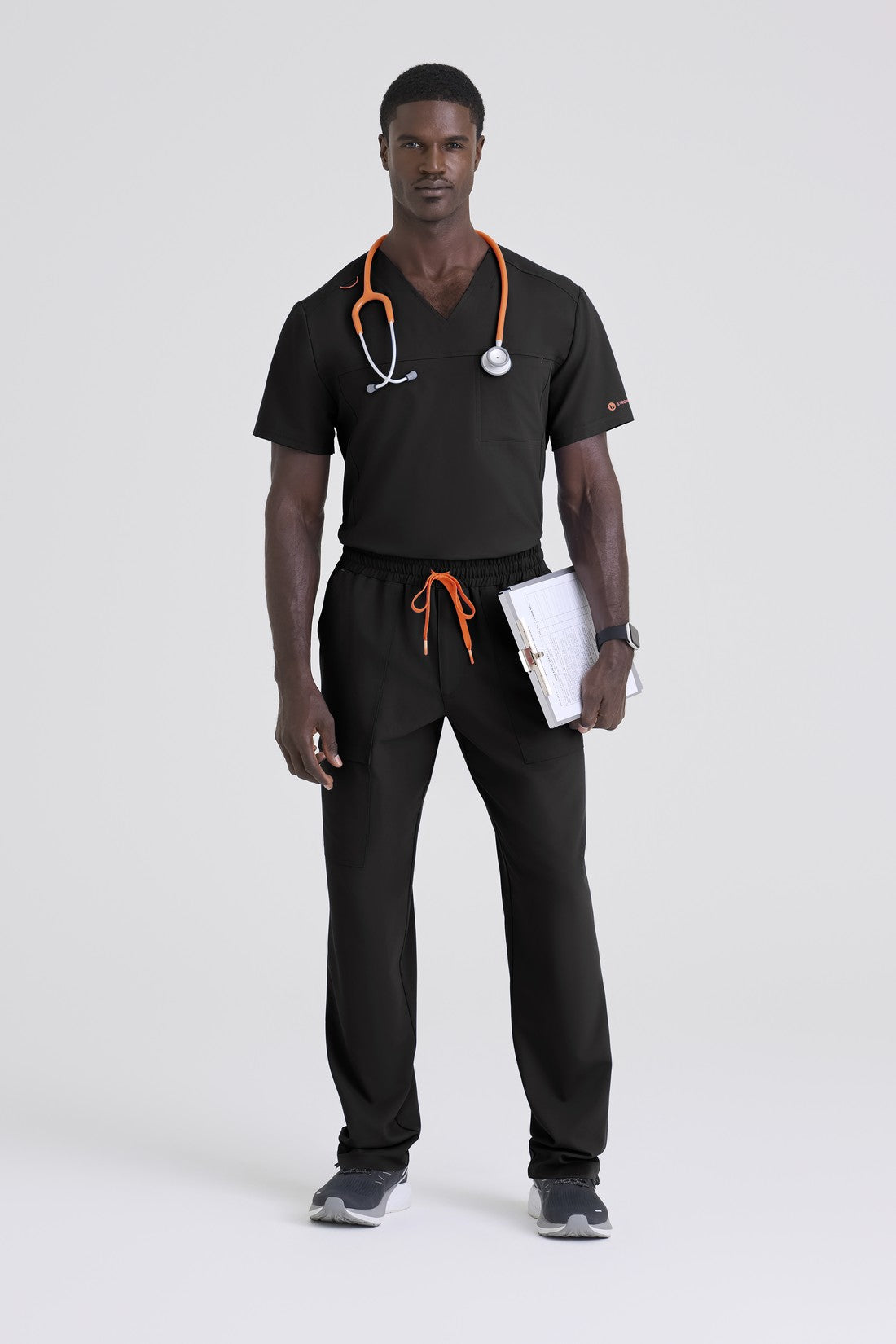 SET TOP + PANTALÓN HOMBRE BARCO STRONG BOS744 - NEGRO