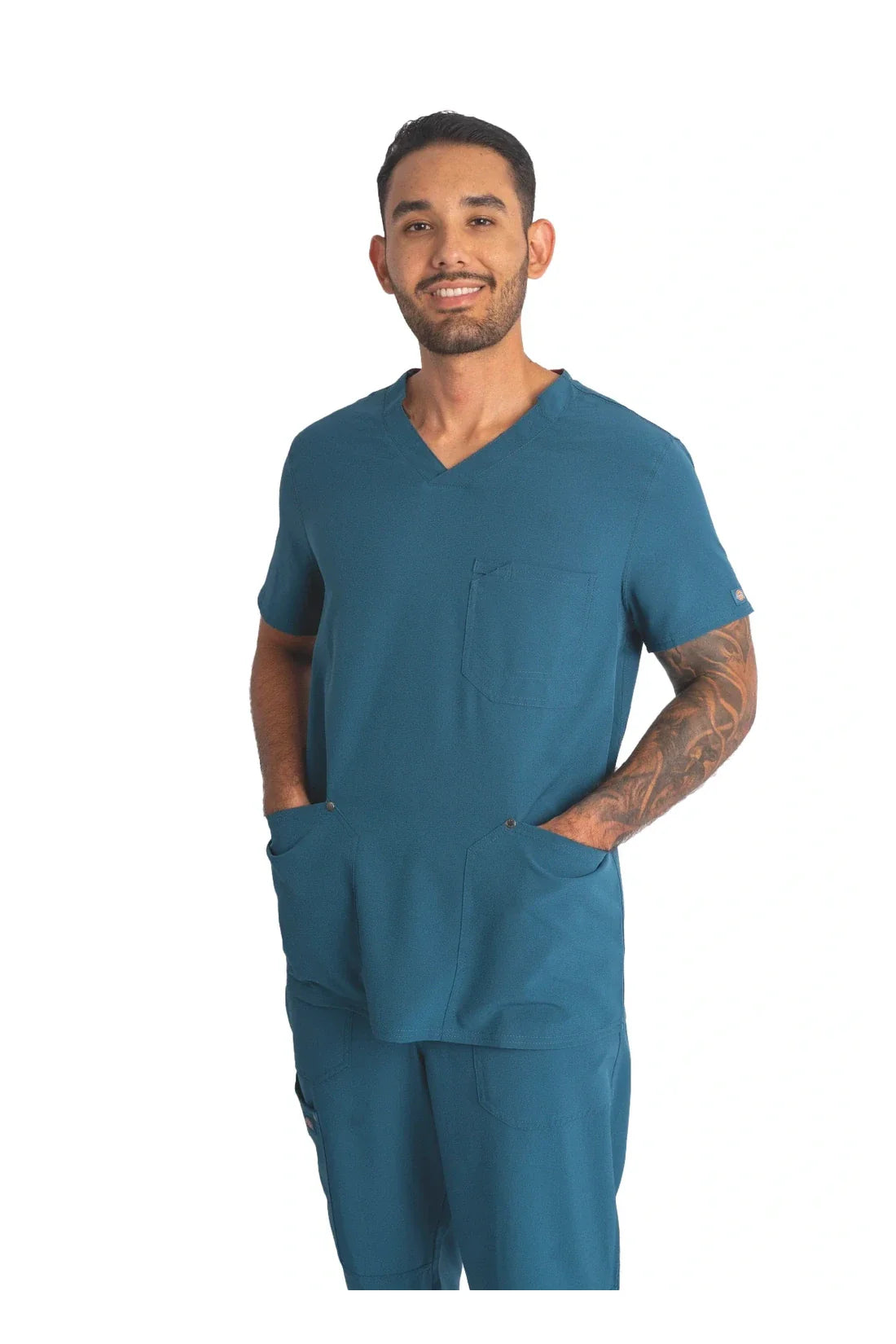 SET TOP + PANTALÓN HOMBRE DICKIES EDS NXT DK677.DK216 - AZUL CARIBE
