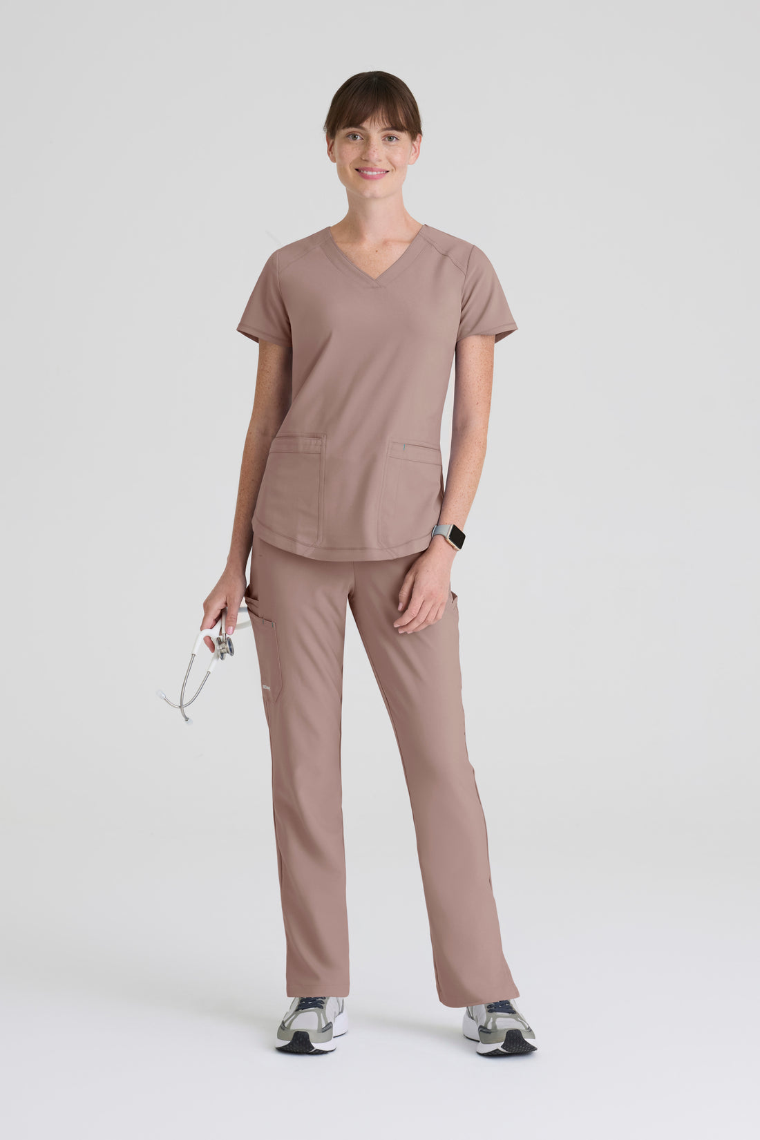 TOP MUJER GREYS ANATOMY EVOLVE GSST180 - CAFÉ