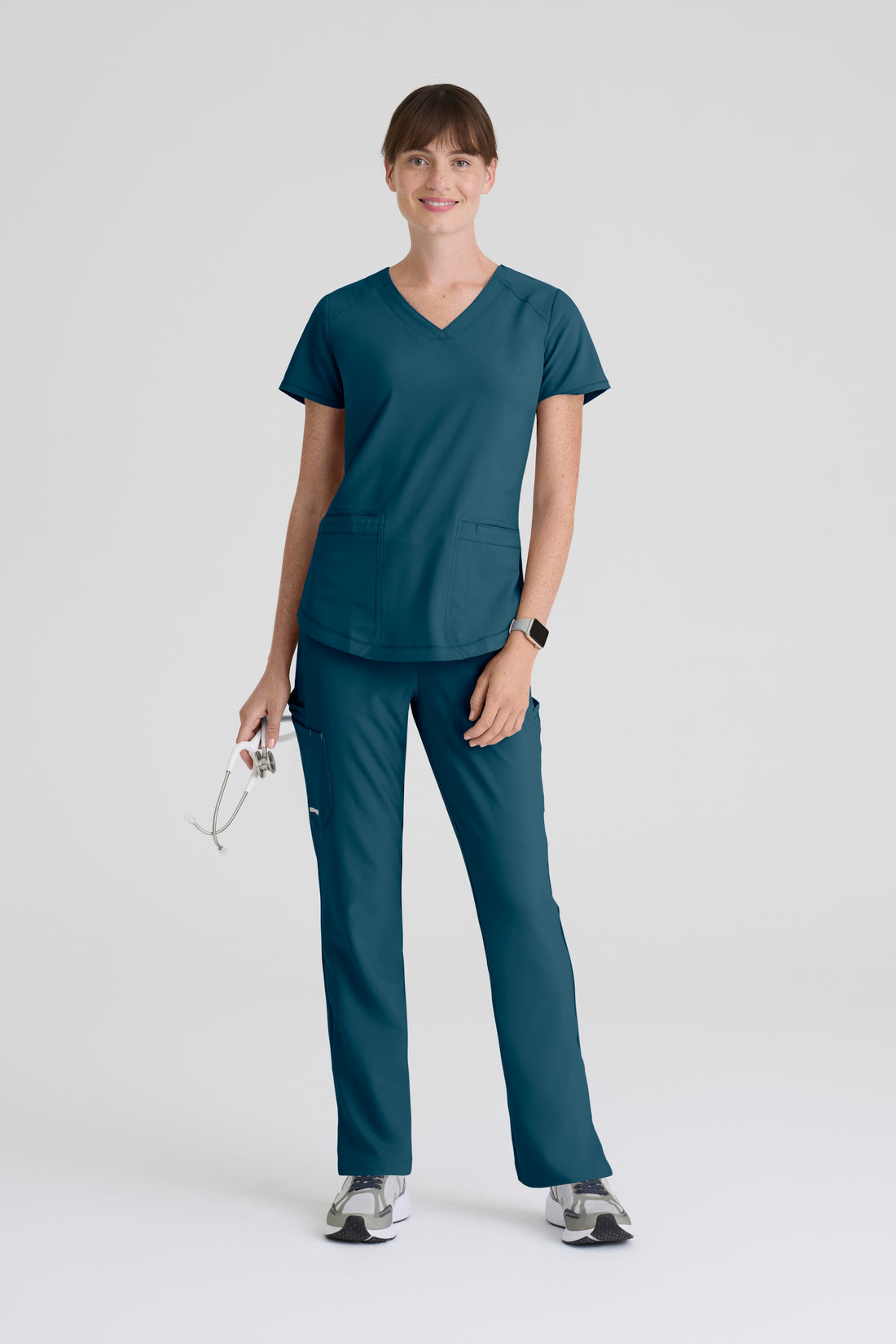 TOP MUJER GREYS ANATOMY EVOLVE GSST180 - AZUL CARIBE